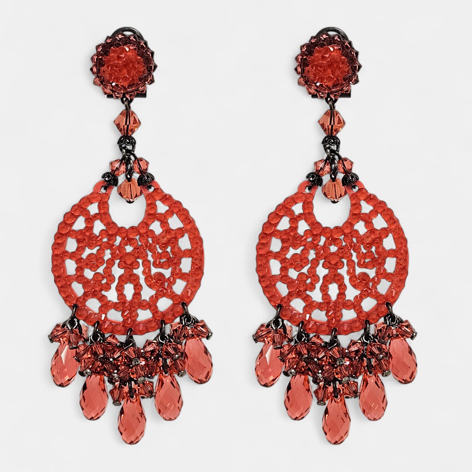 Pendientes largos de fiesta Granada