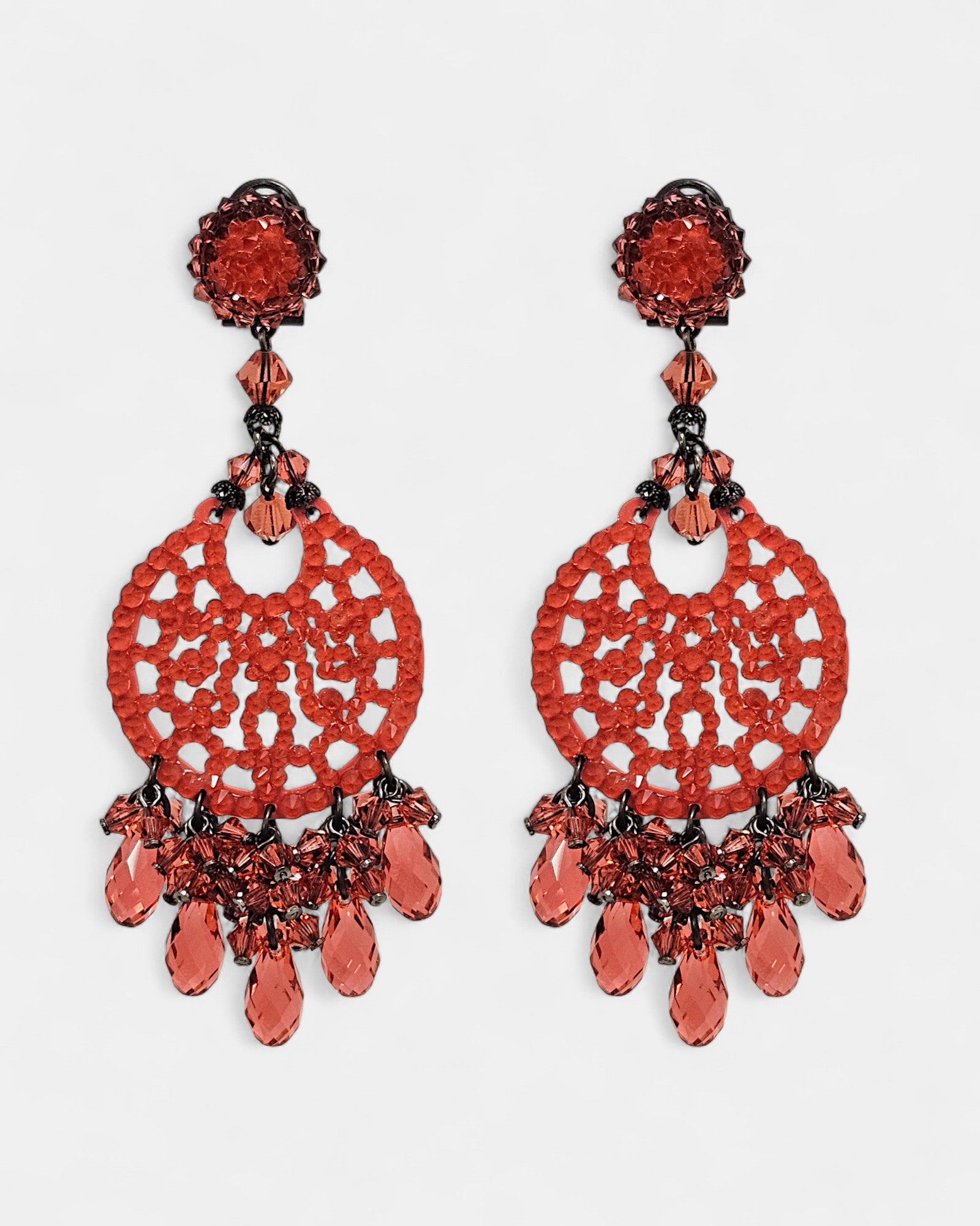 Pendientes largos de fiesta Granada