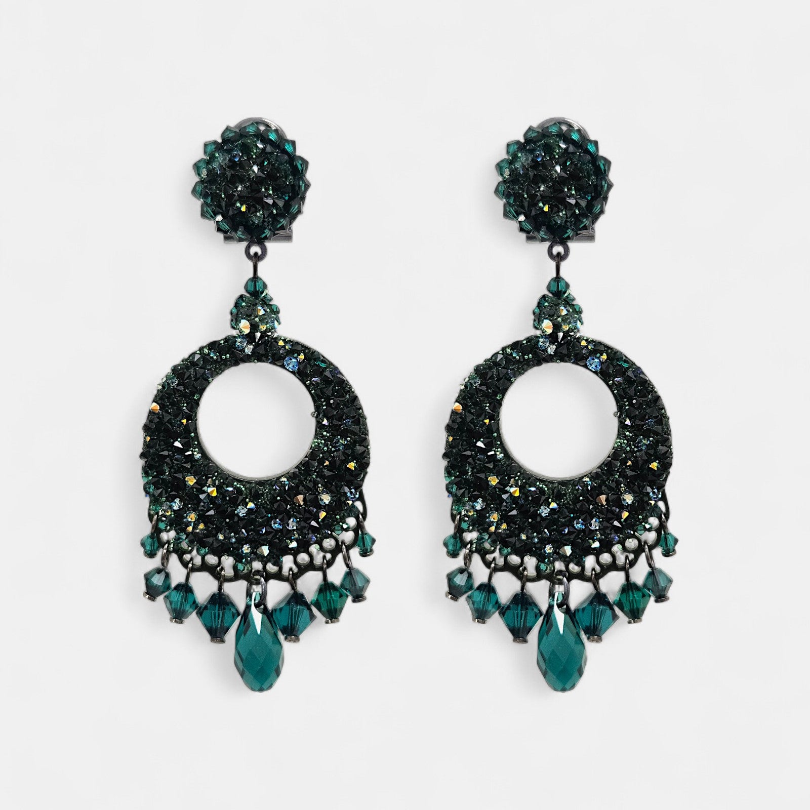 Pendientes Stellar Green de swarovski