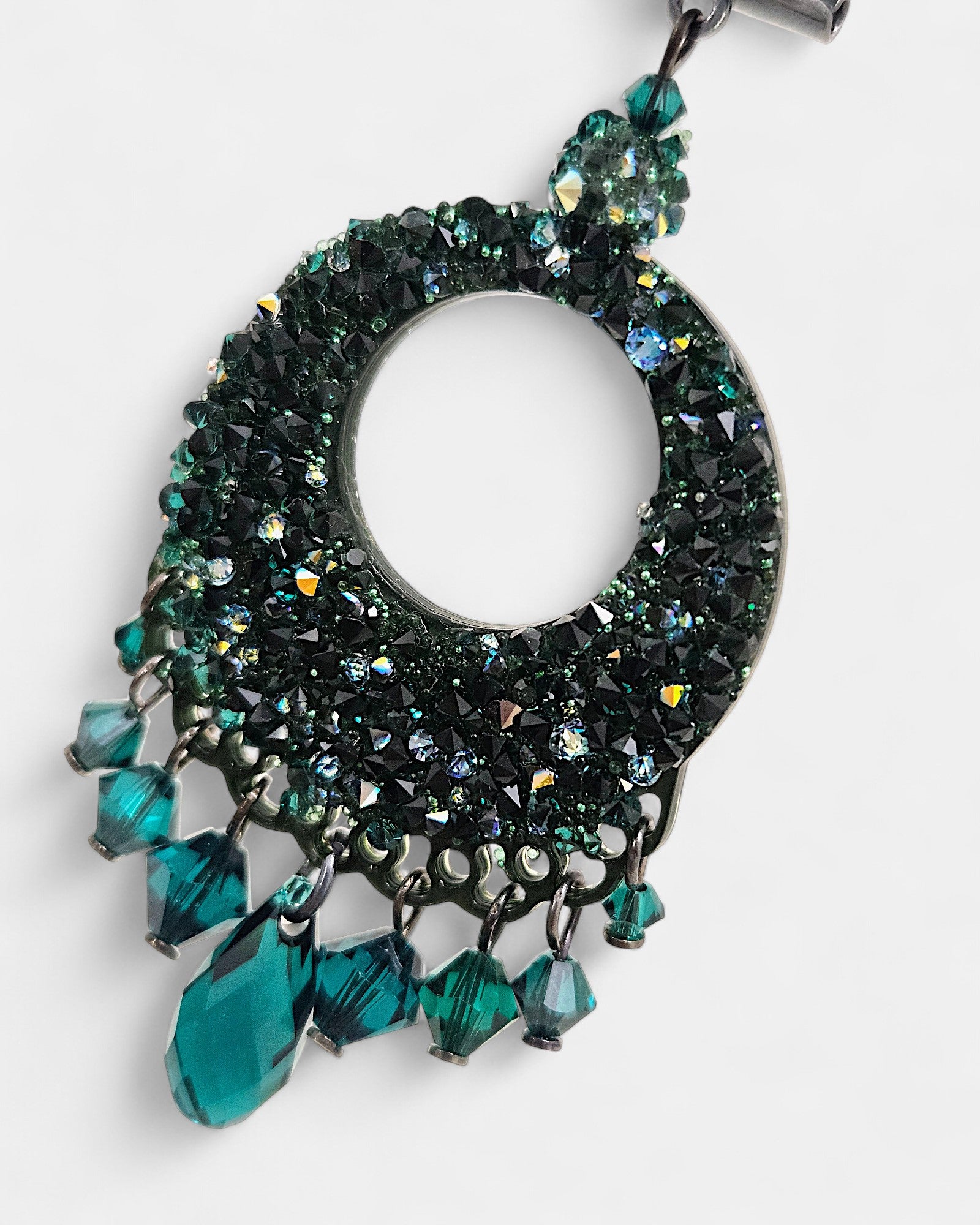 Pendientes Stellar Green de swarovski