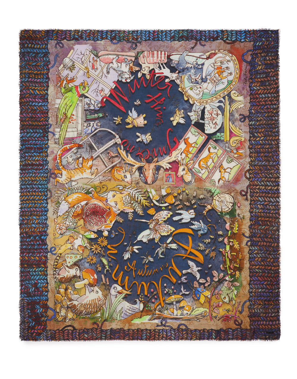 Fular estampado Seasons Faliero Sarti