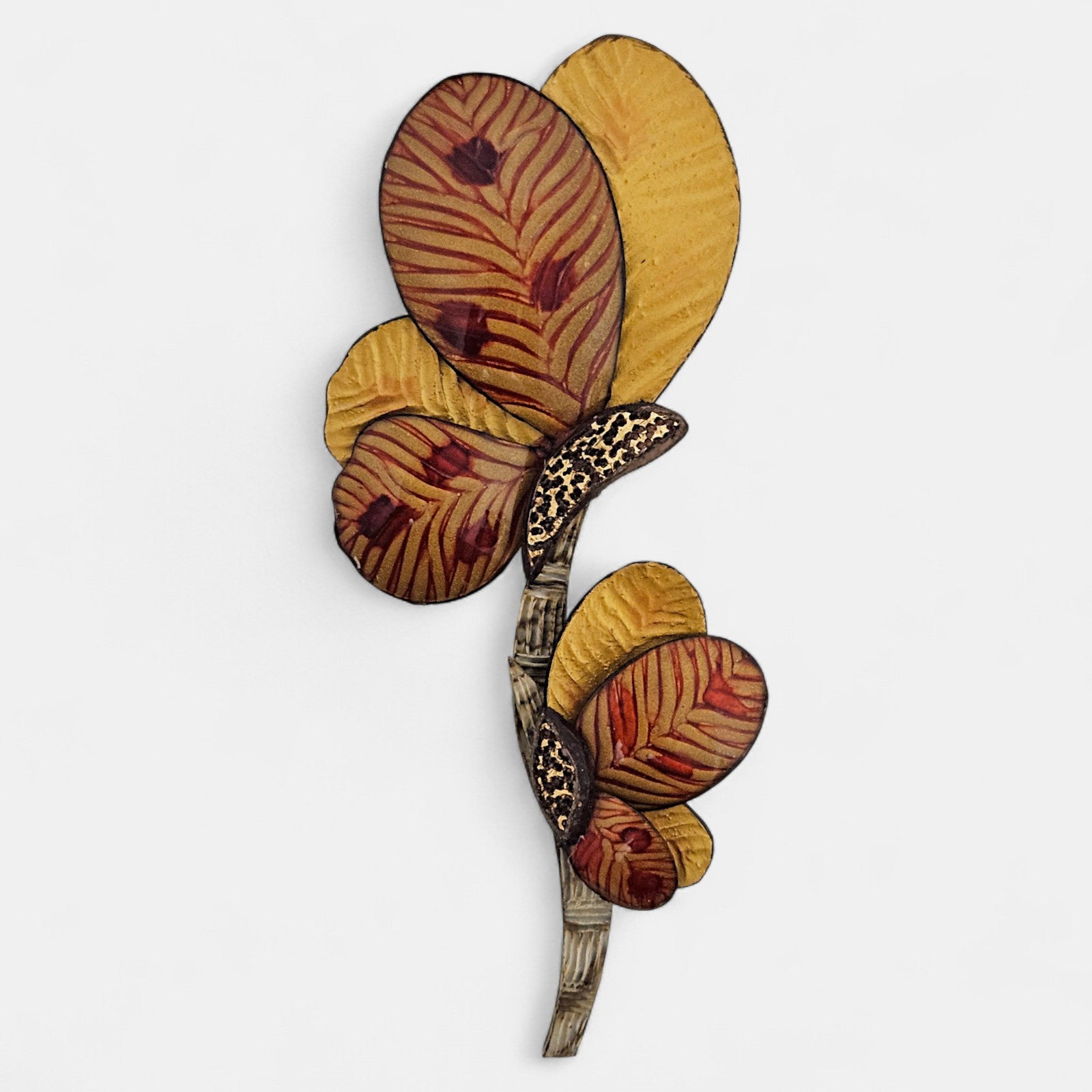 Broche Mamie naranja en resina Ciléa