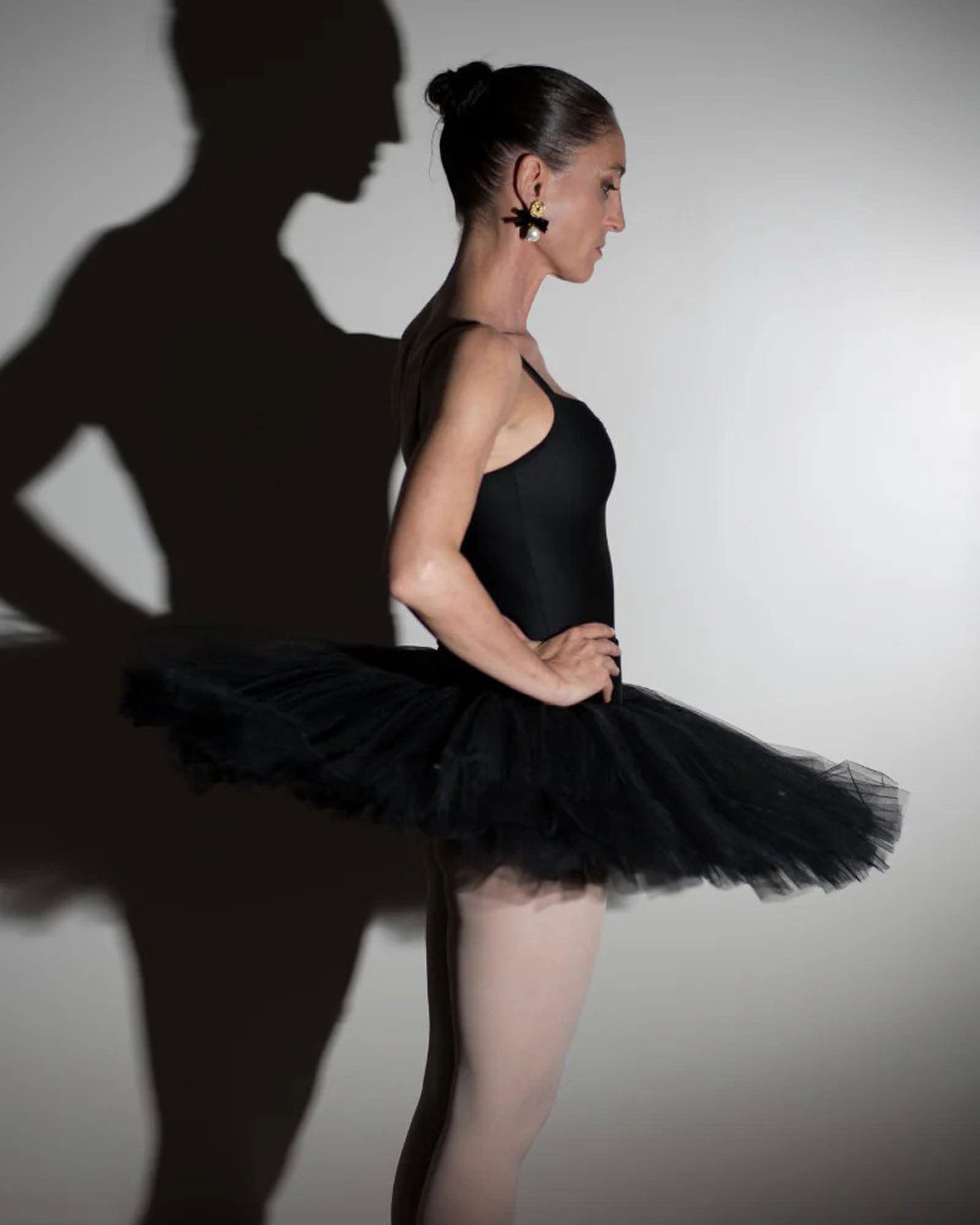 Pendientes Coco lazo Negro con Perlas Barrocas