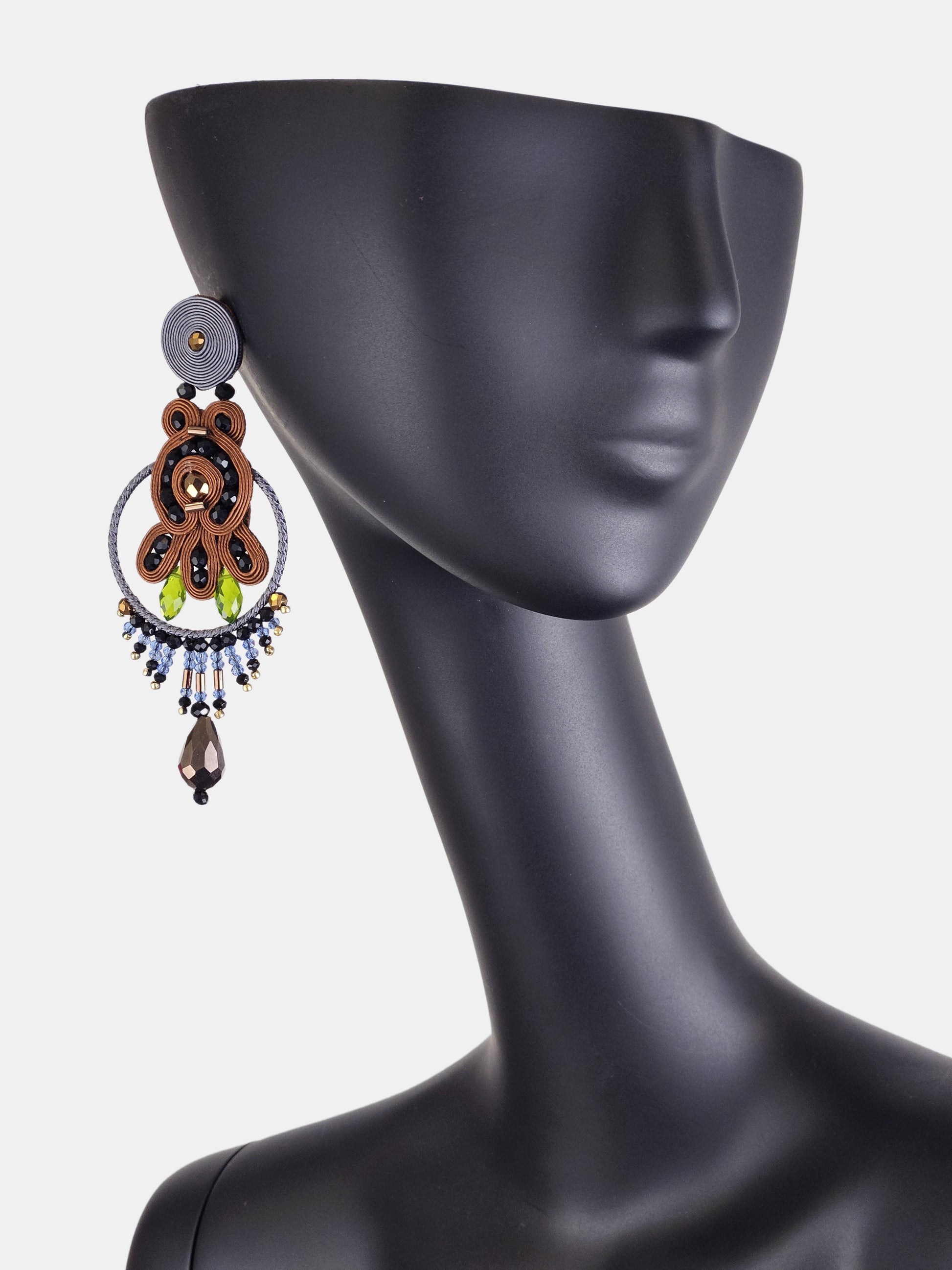 Pendientes largos Saint Honore Choco