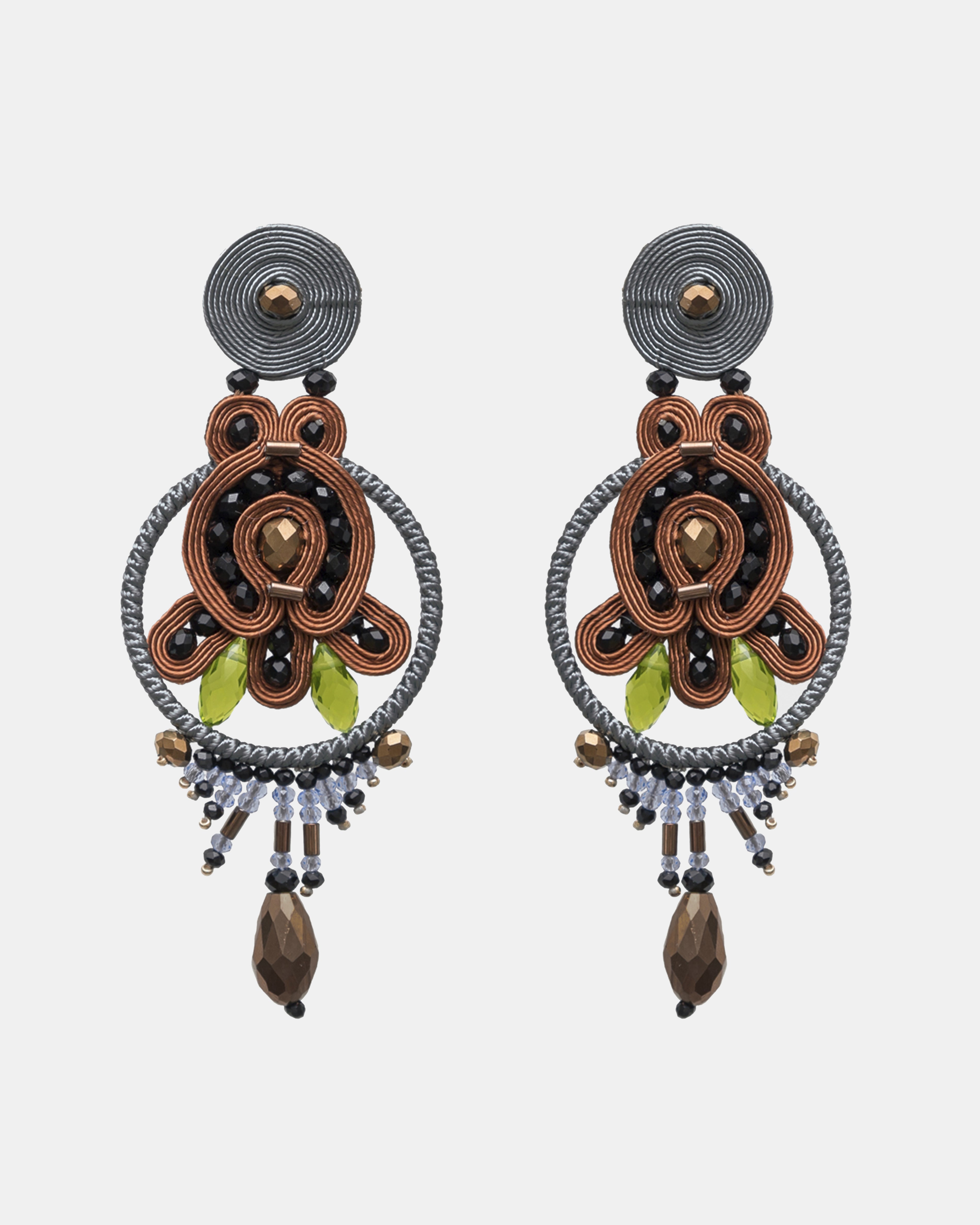 Pendientes largos Saint Honore Choco