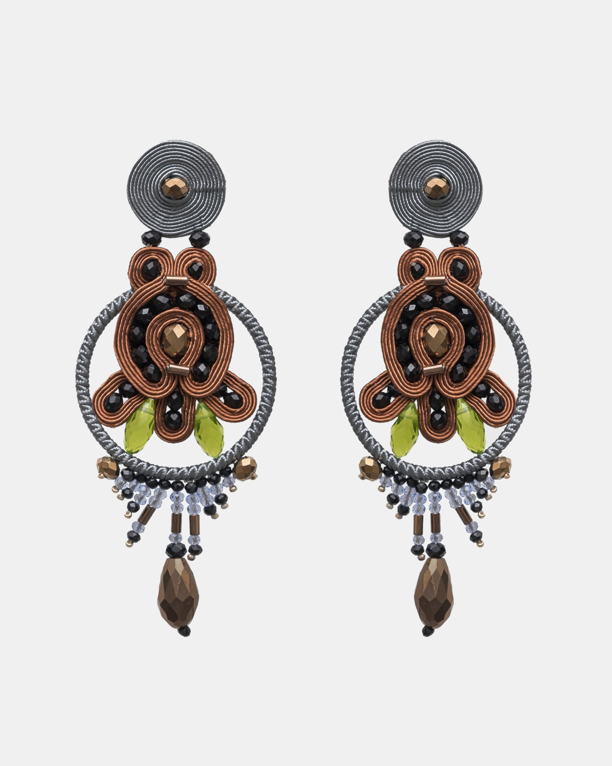 Pendientes largos Saint Honore Choco