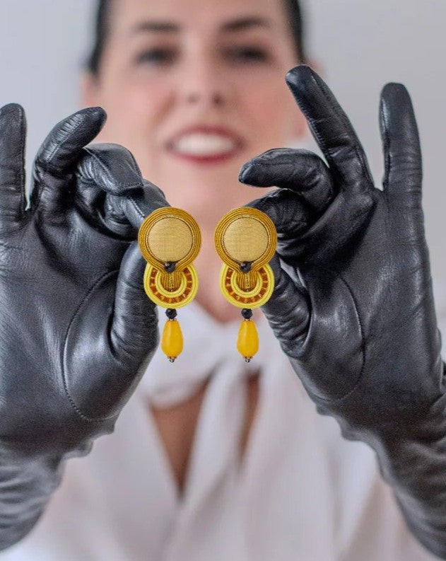 Pendientes Tommasa Canary amarillos