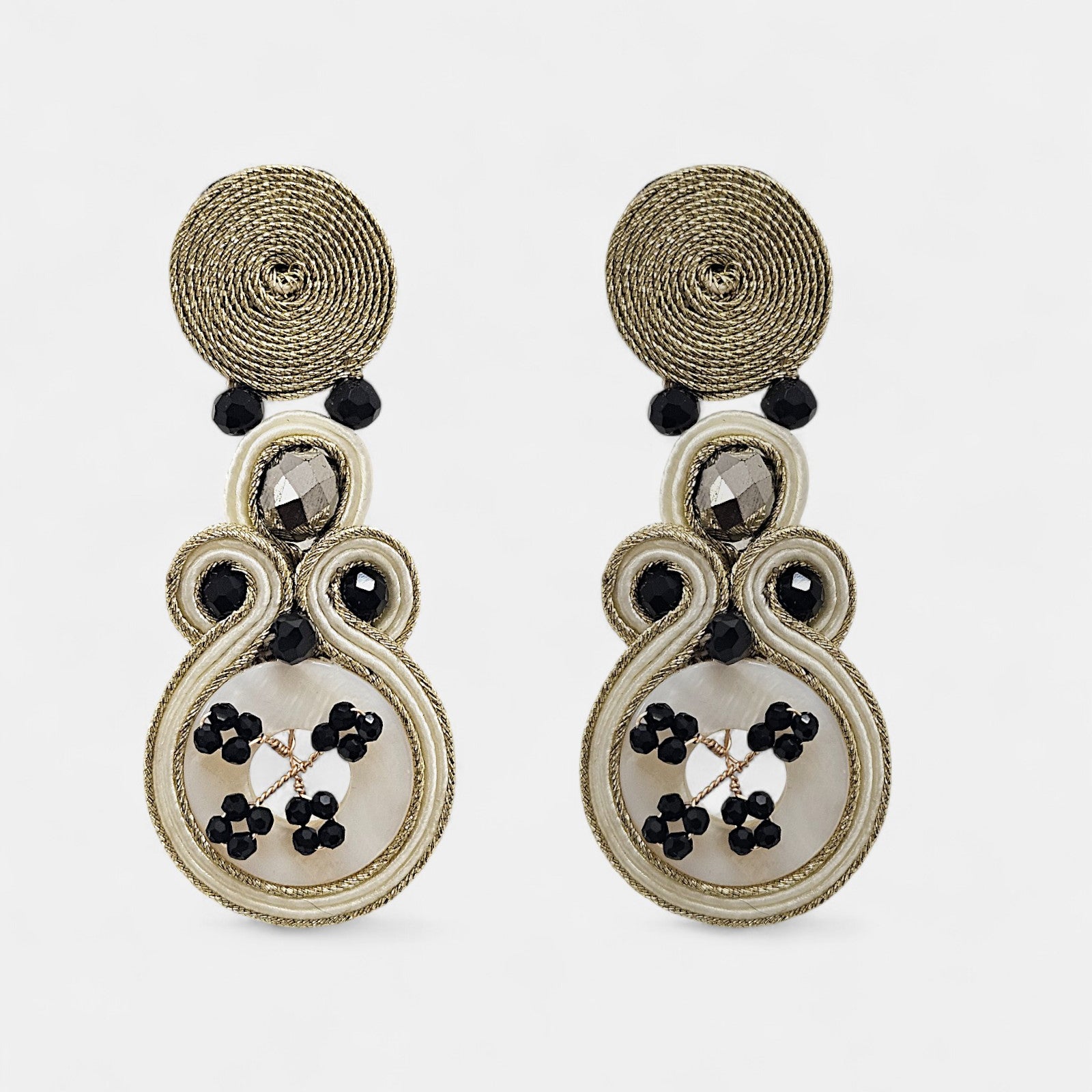 Pendientes Black Blossom