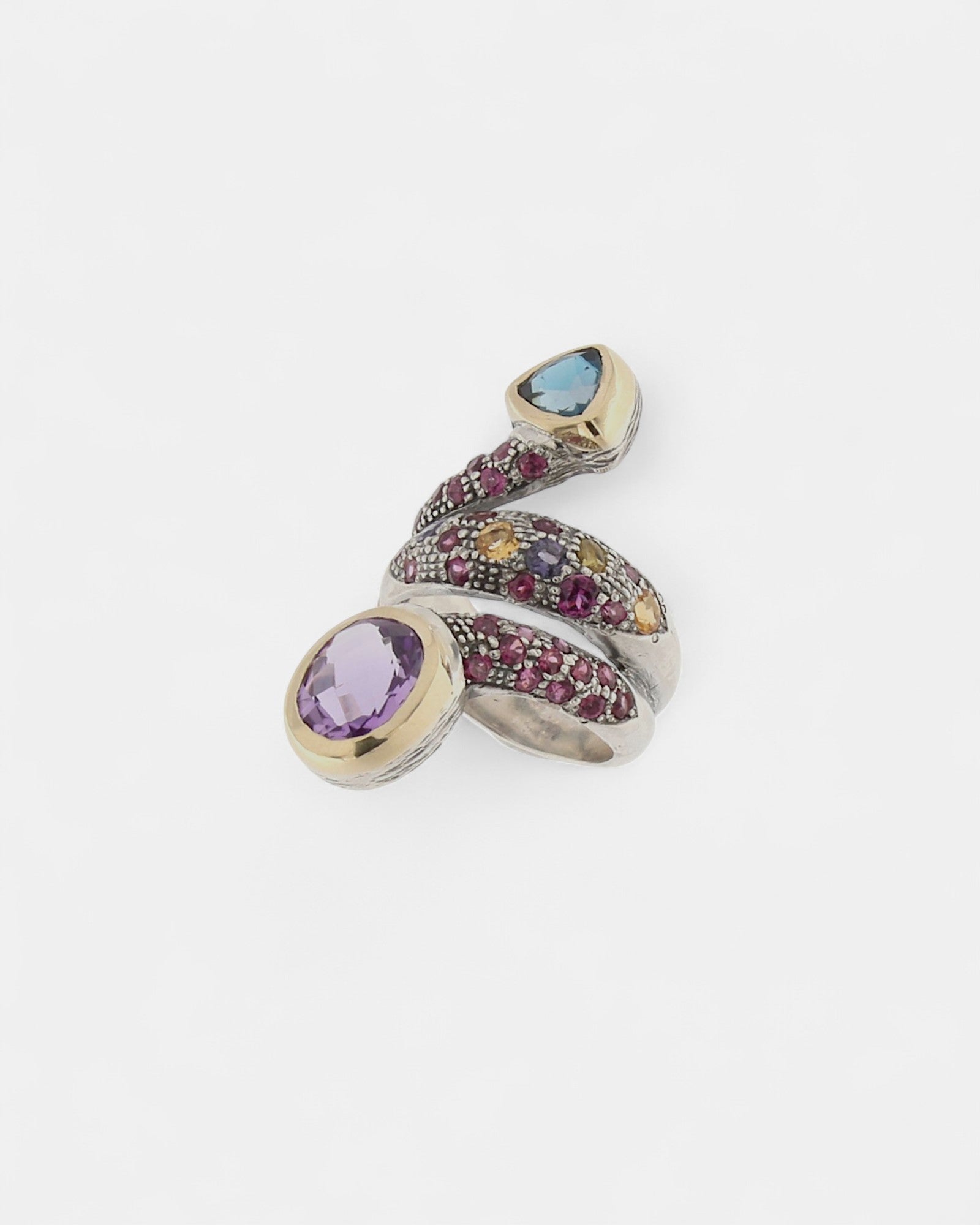 Sortija plata serpiente