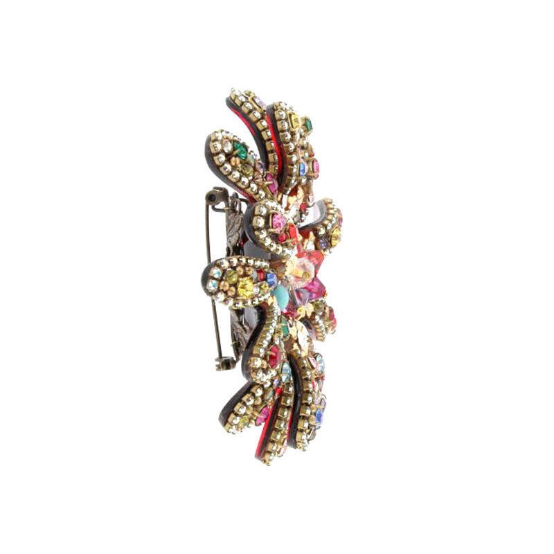 Broche Dublos Swarovski multicolor