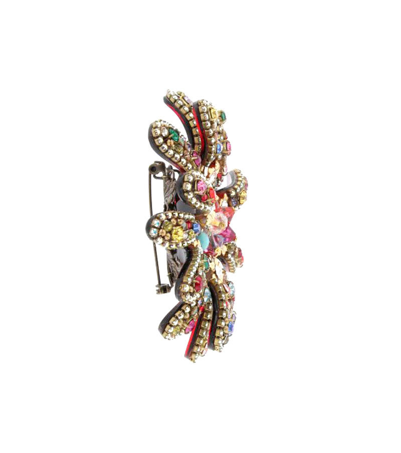 Broche Dublos Swarovski multicolor