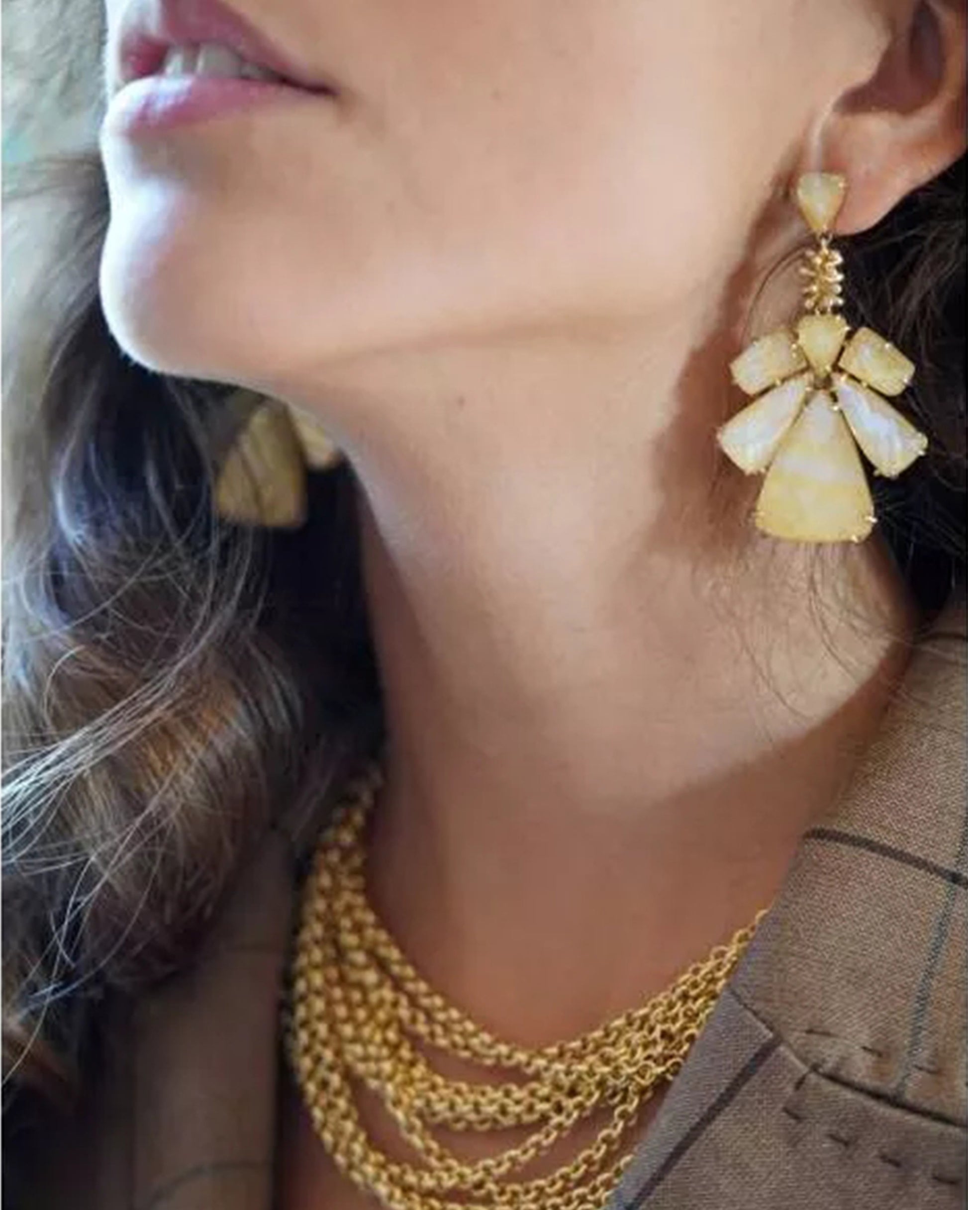 Pendientes Visir madreperla