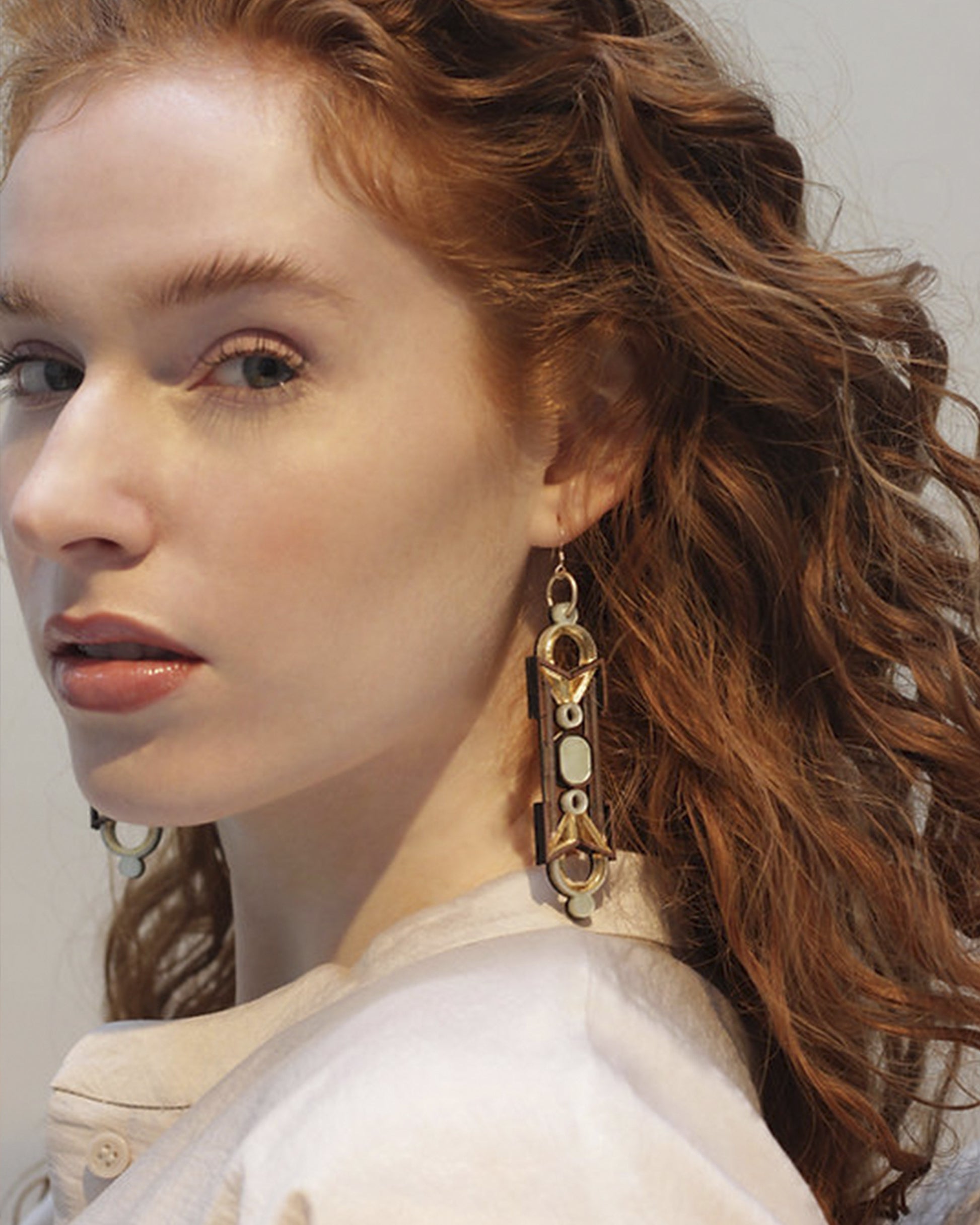 Pendientes Adelia plata y dorado