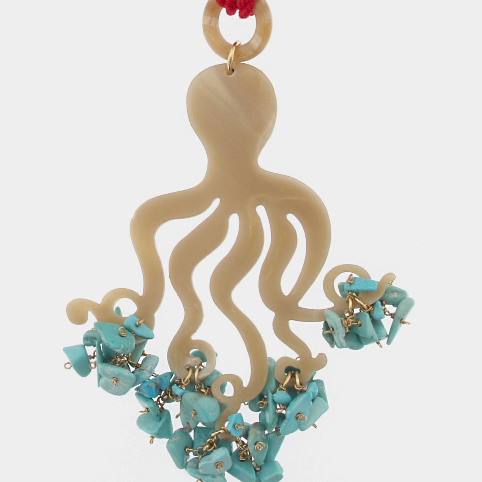 Colgante Polpo turquesa