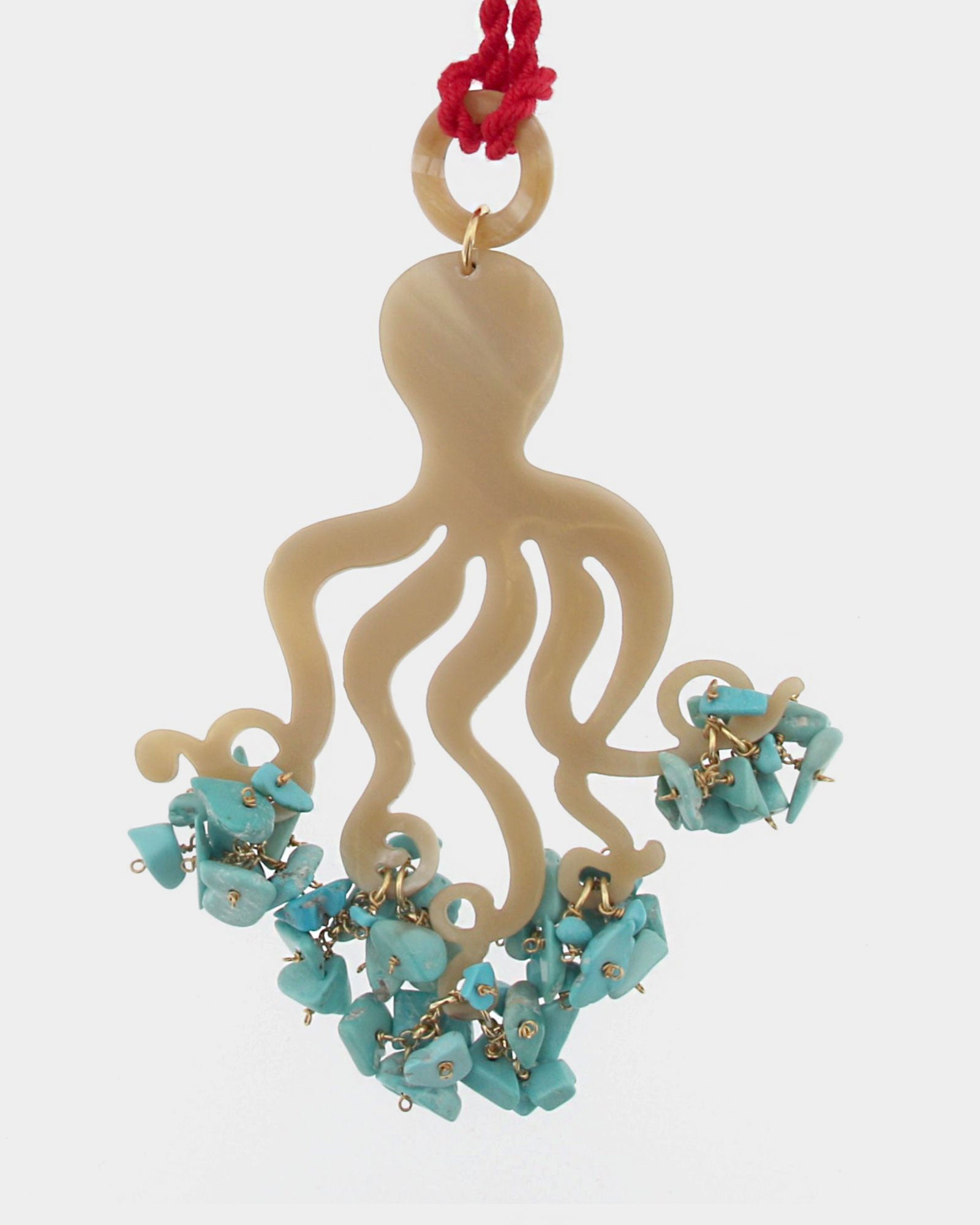 Colgante Polpo turquesa