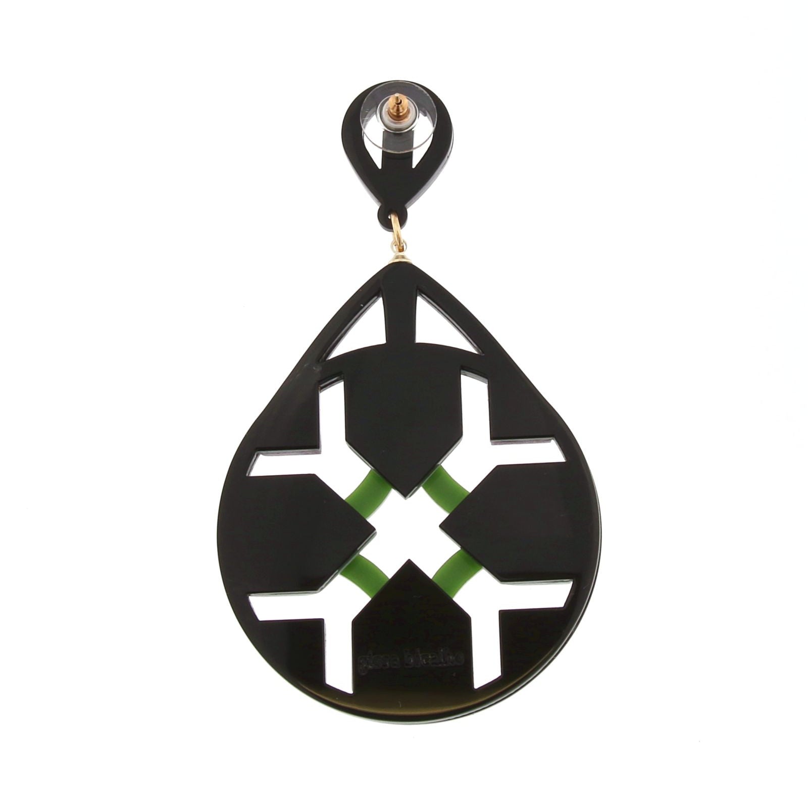 Purple and green lattice pendant