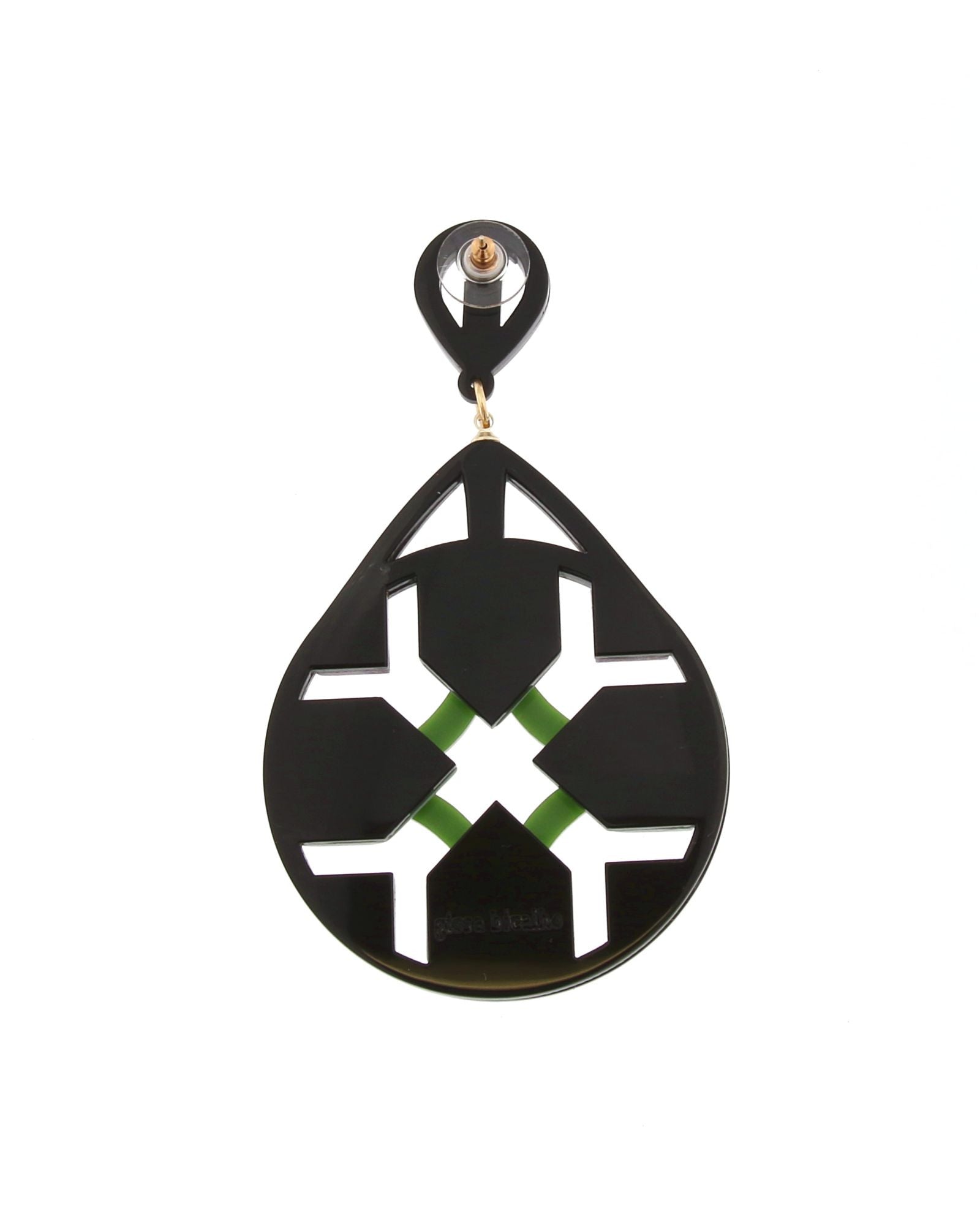 Purple and green lattice pendant