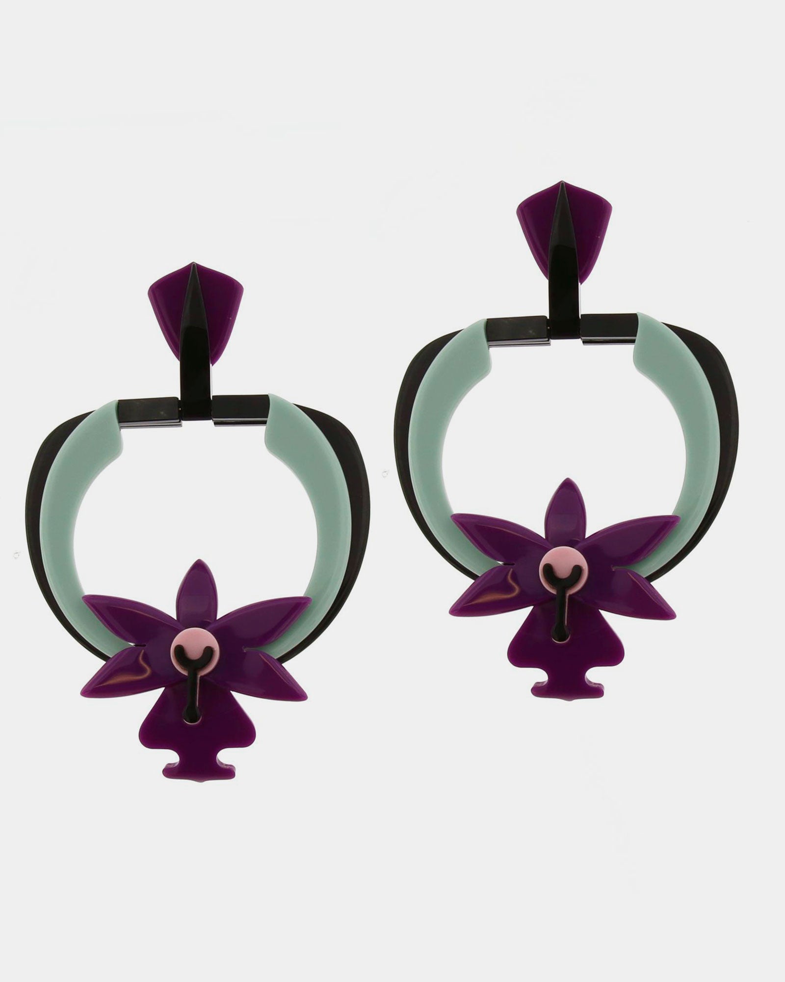 Pendiente Anlu morado