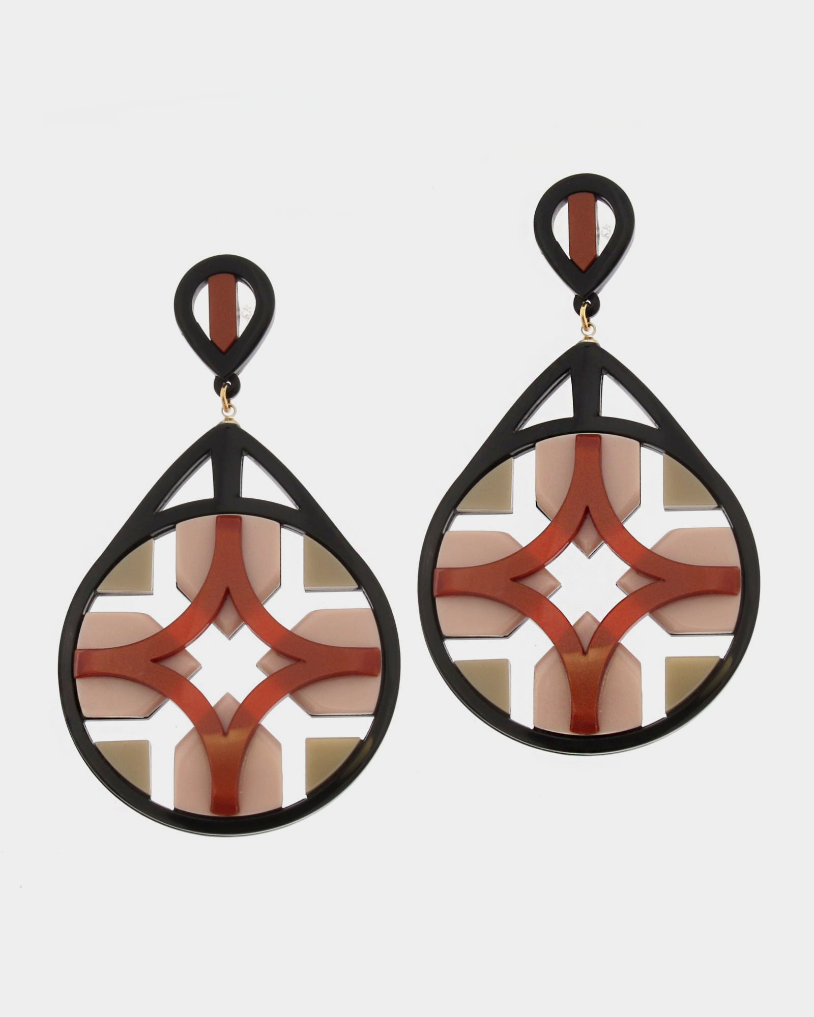Brown Lattice Pendant