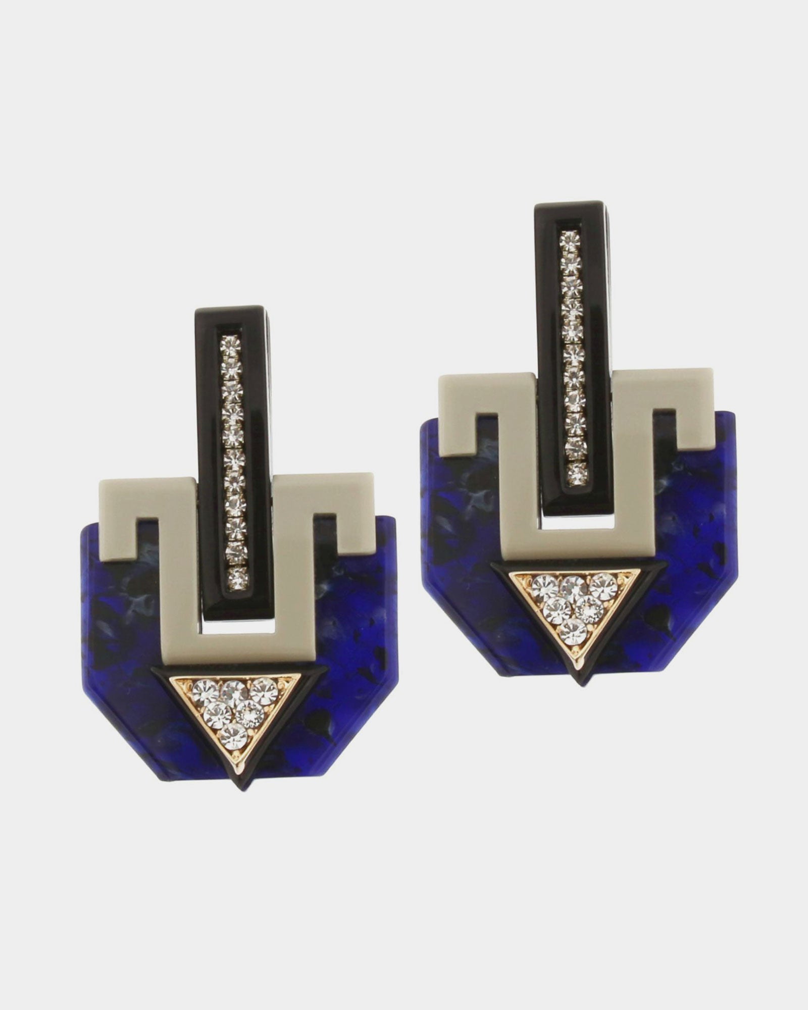 Pendiente Azofi azul