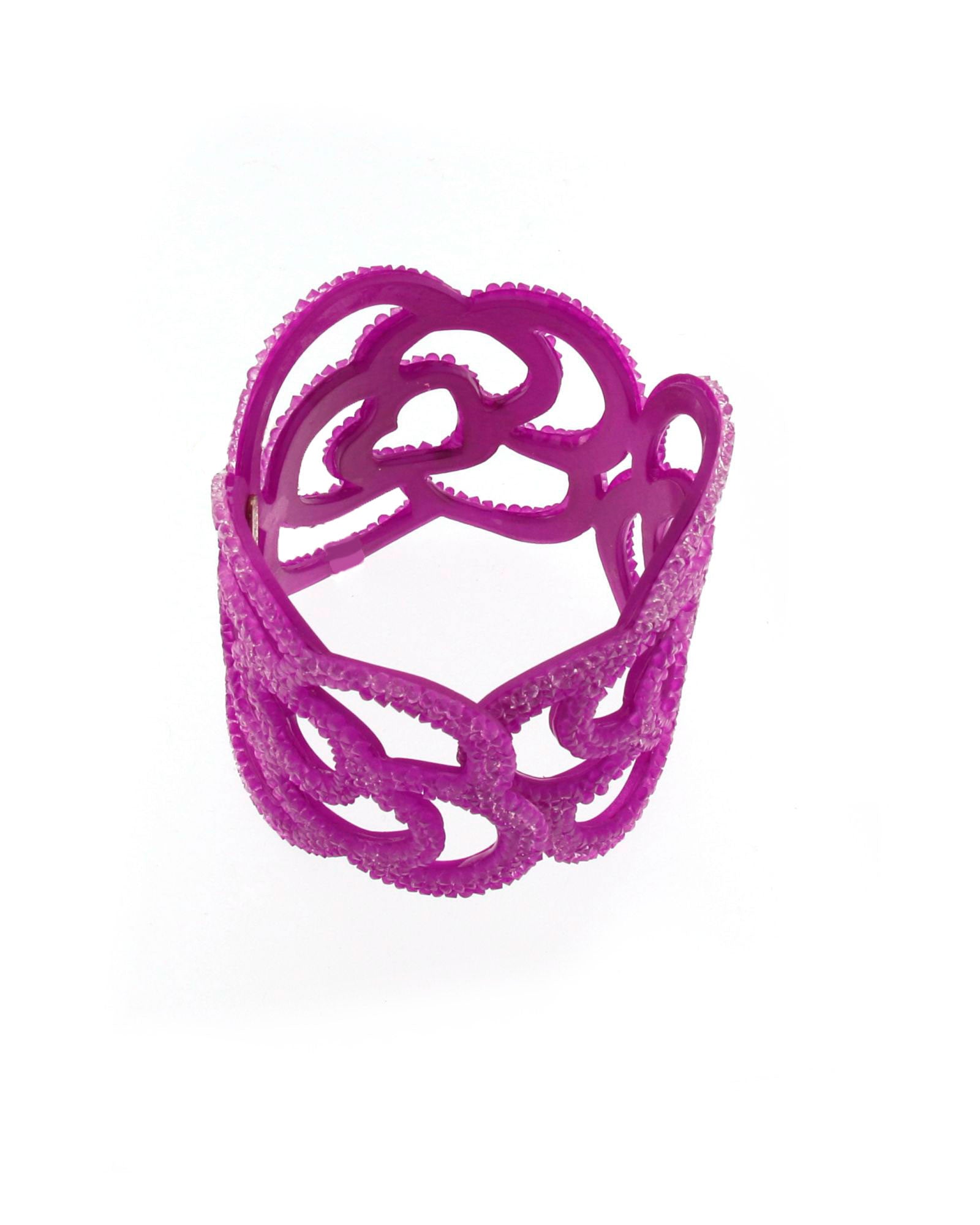 Brazalete calado buganvilla