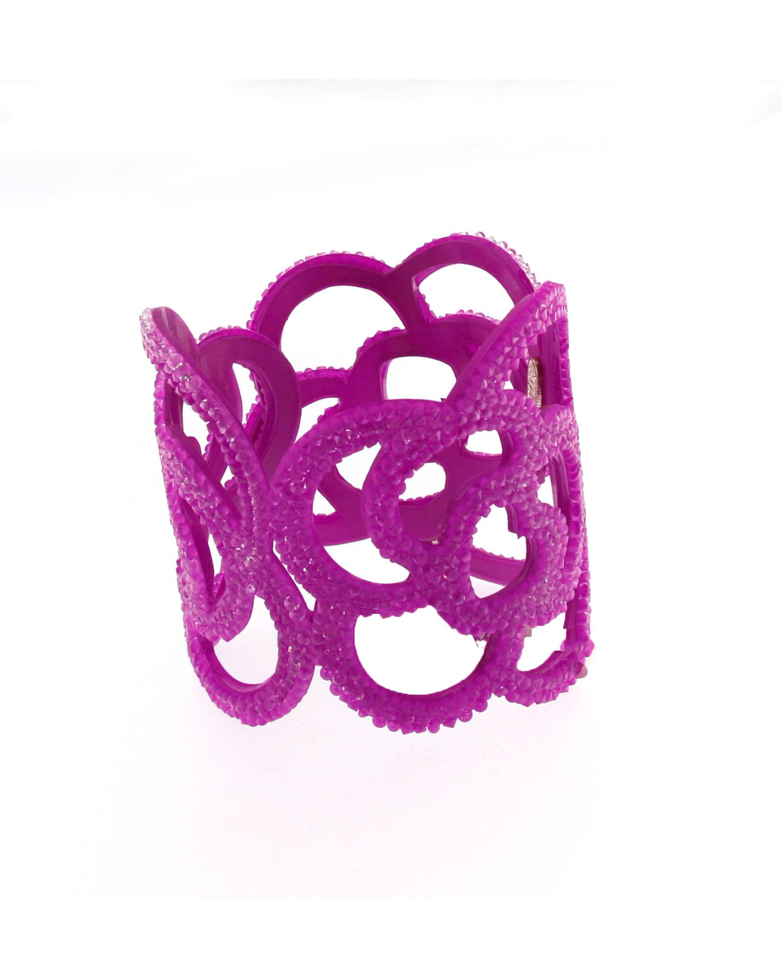 Bougainvillea openwork bracelet