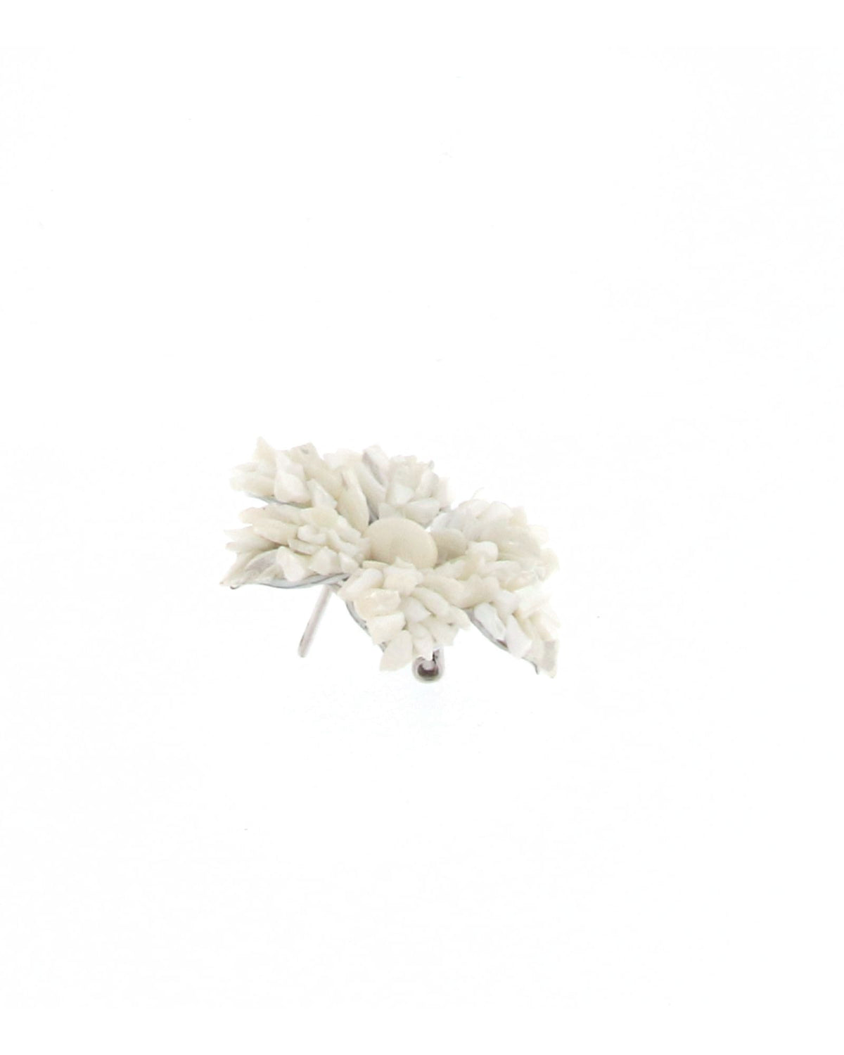 Boucles d'oreilles en nacre en forme de fleur 