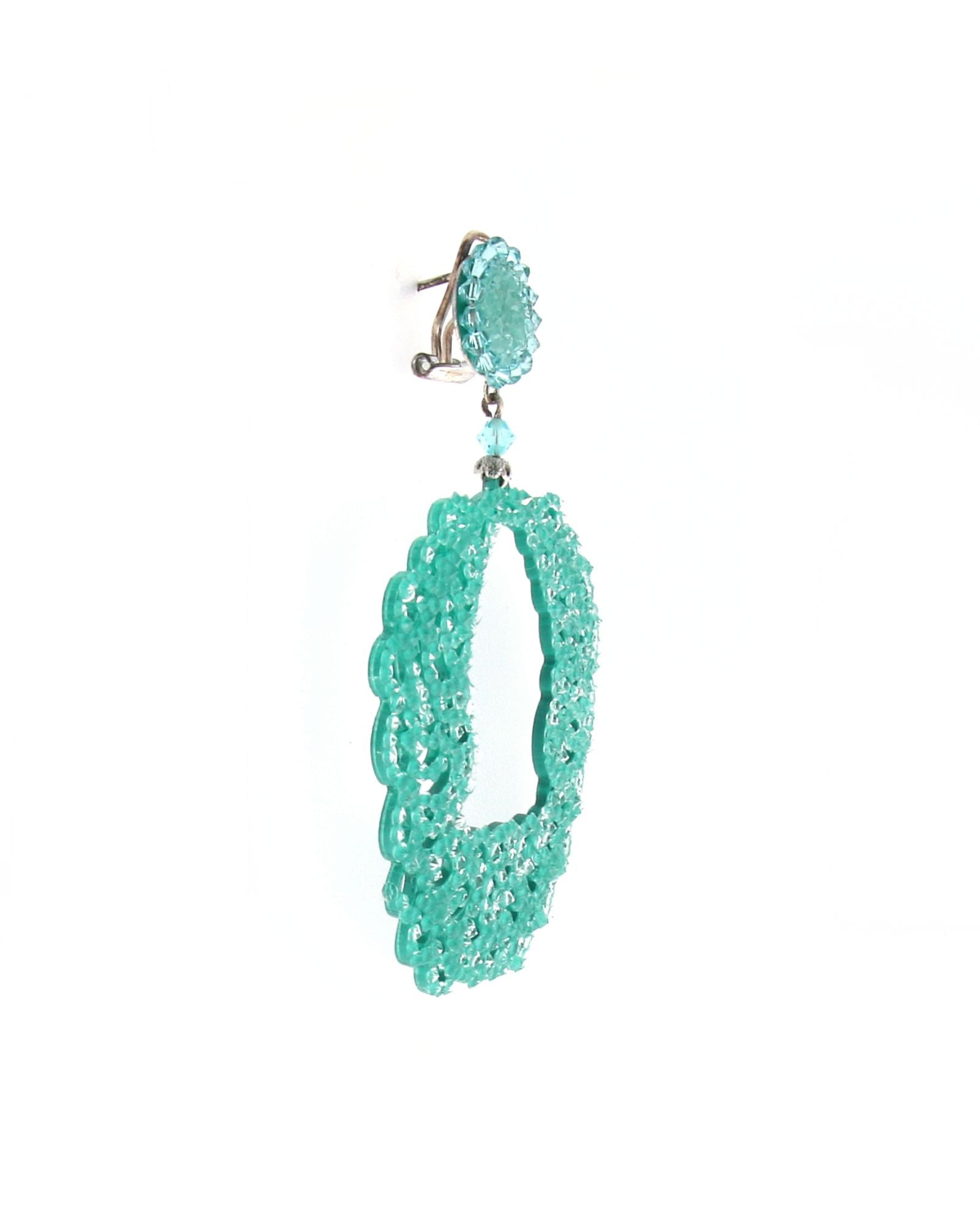 Swarovski green Dublos earrings 