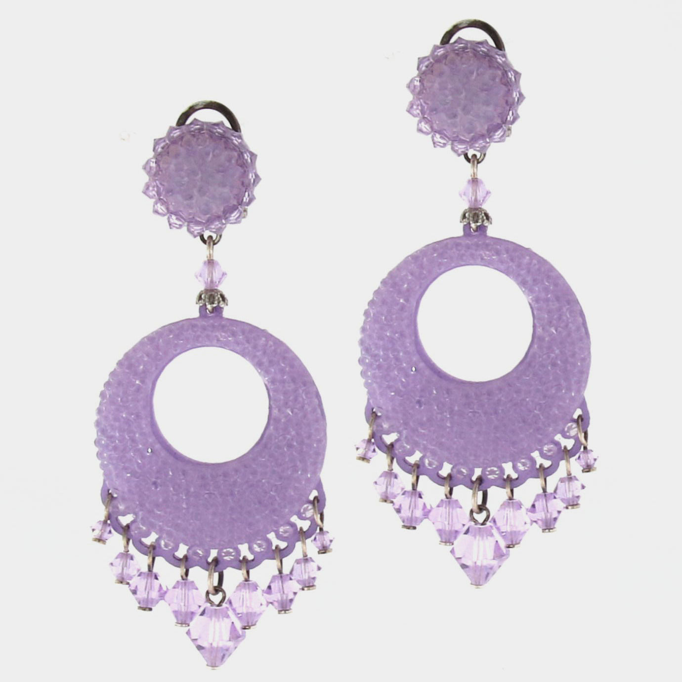 Dublos Swarovski lilac earrings