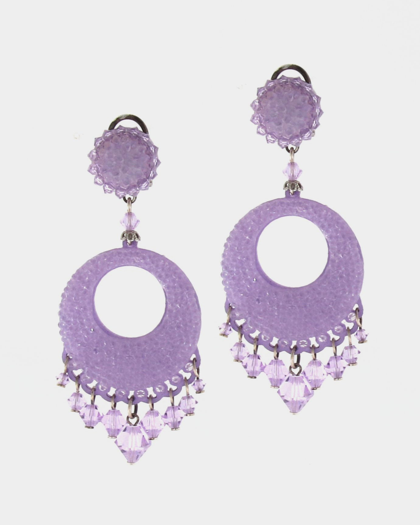 Dublos Swarovski lilac earrings