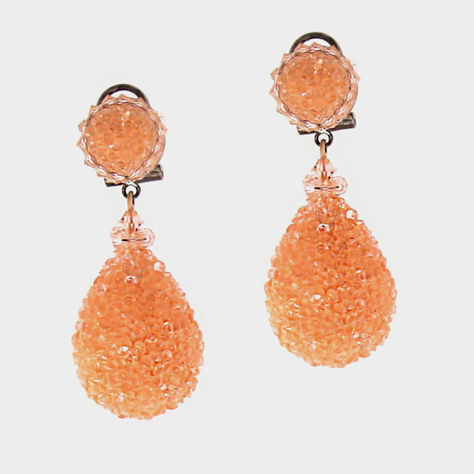 Pendientes lágrima joblot naranja