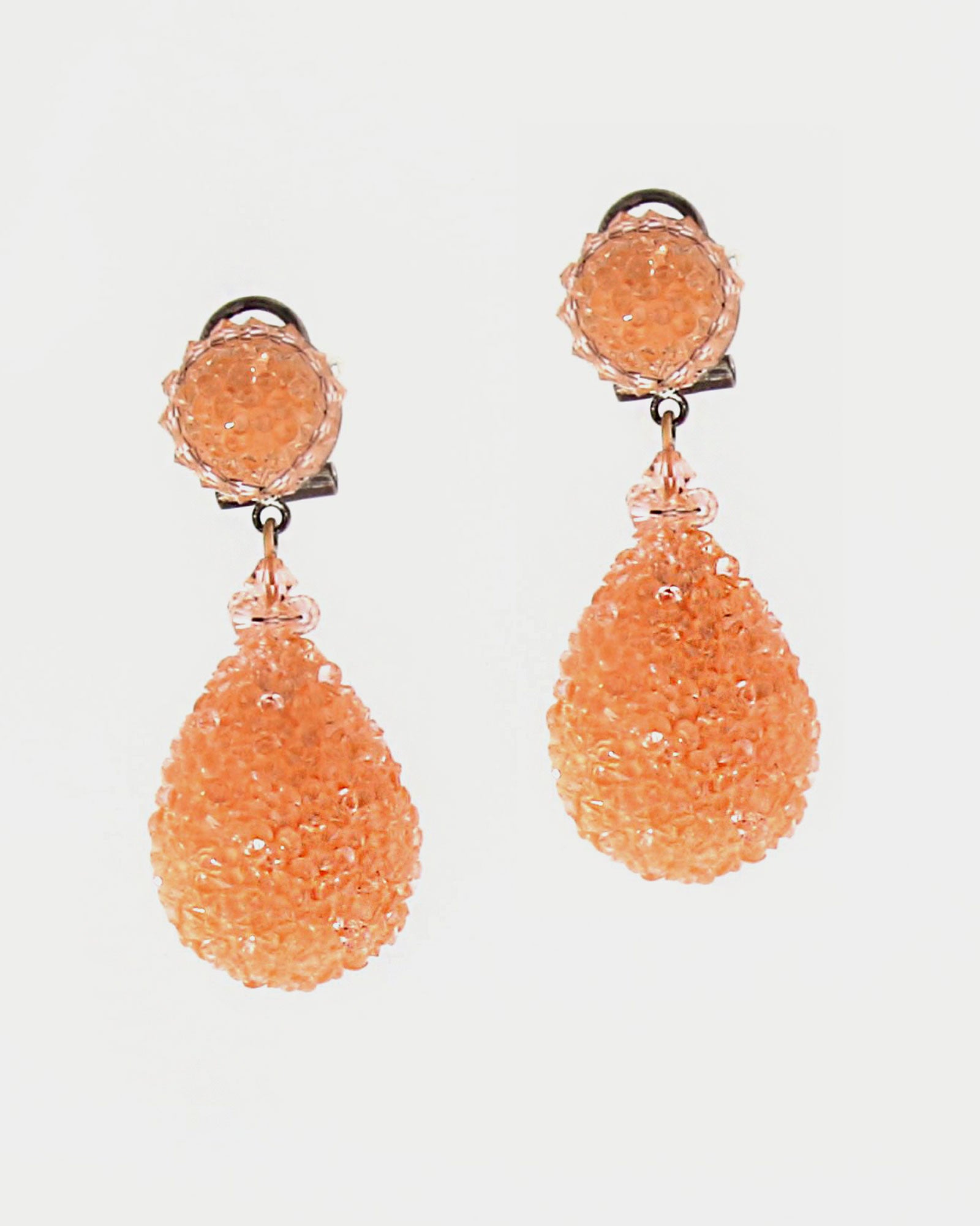 Pendientes lágrima joblot naranja