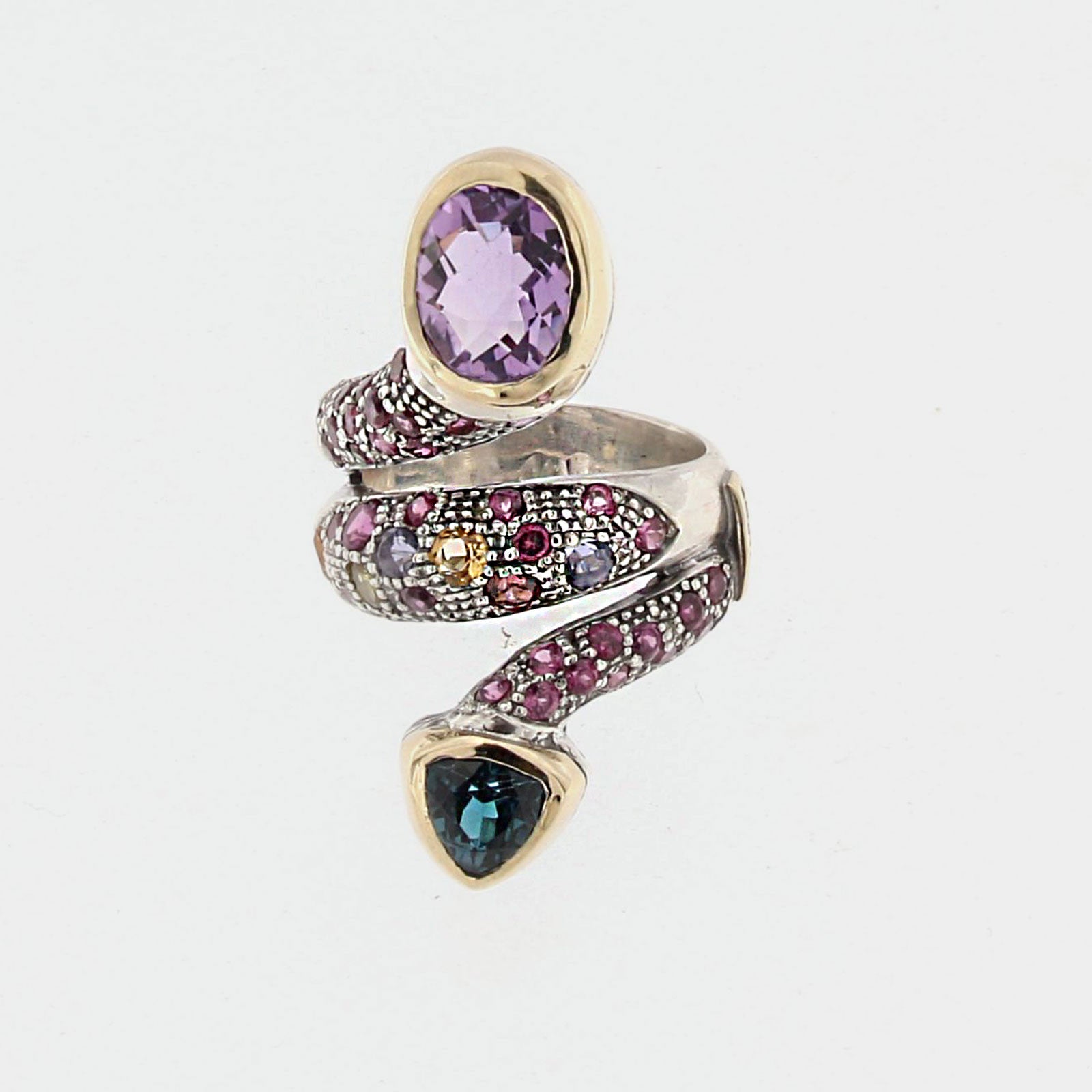 Sortija plata serpiente