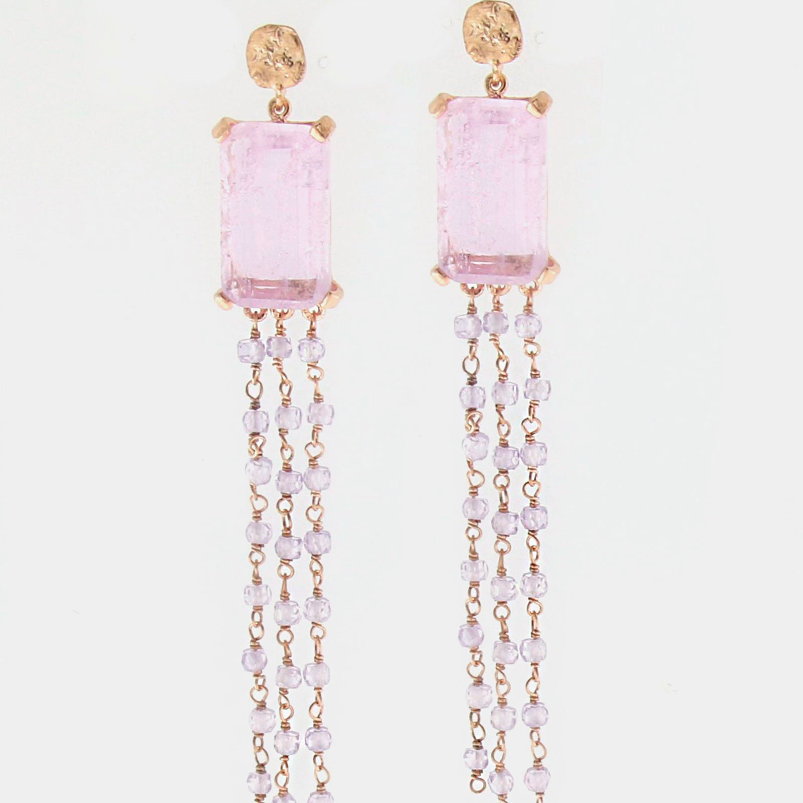 Pendientes plata y cristal glicine