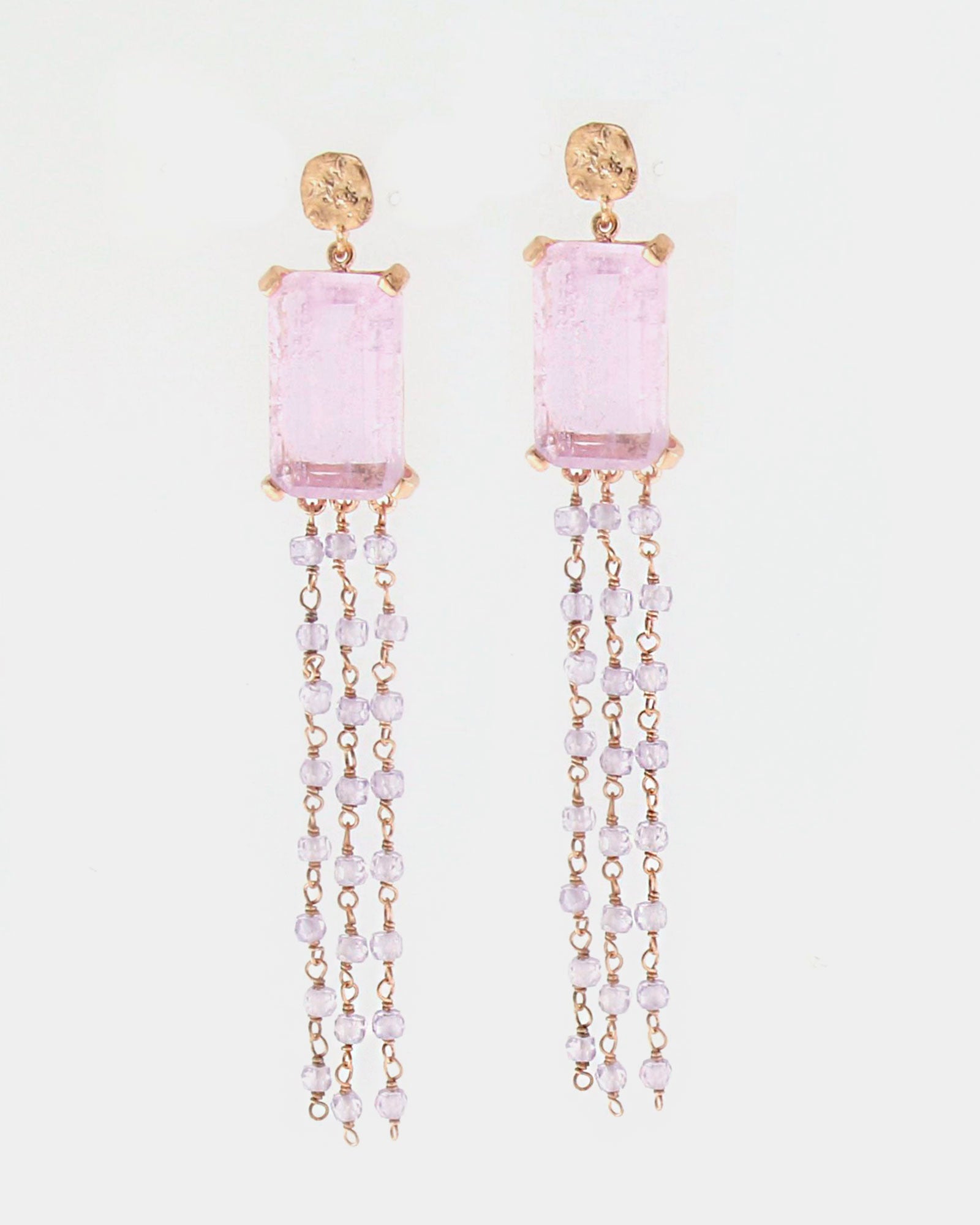 Pendientes plata y cristal glicine