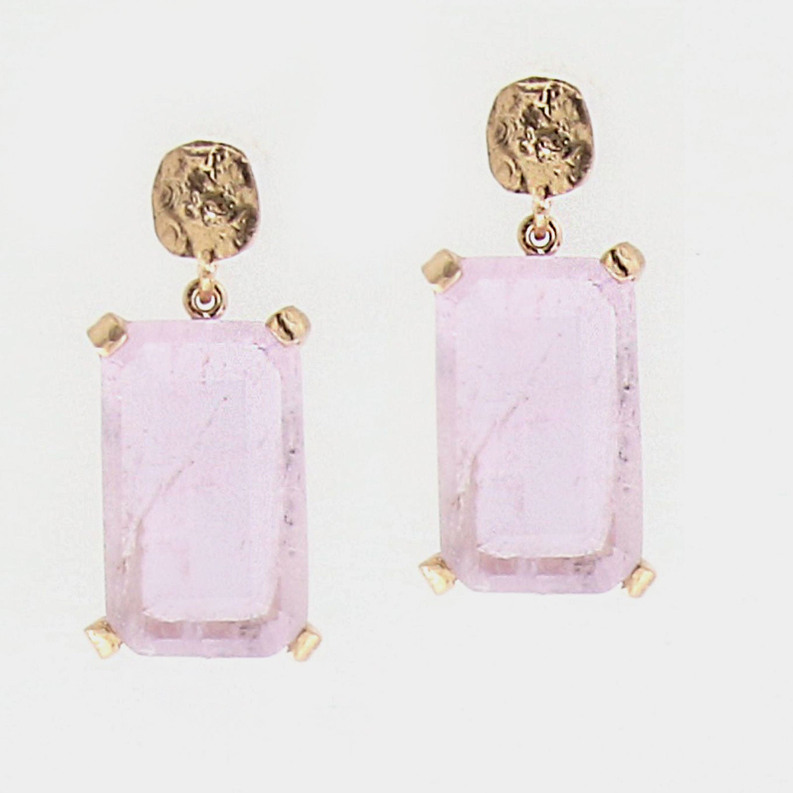 Pendientes plata y cristal Glicina