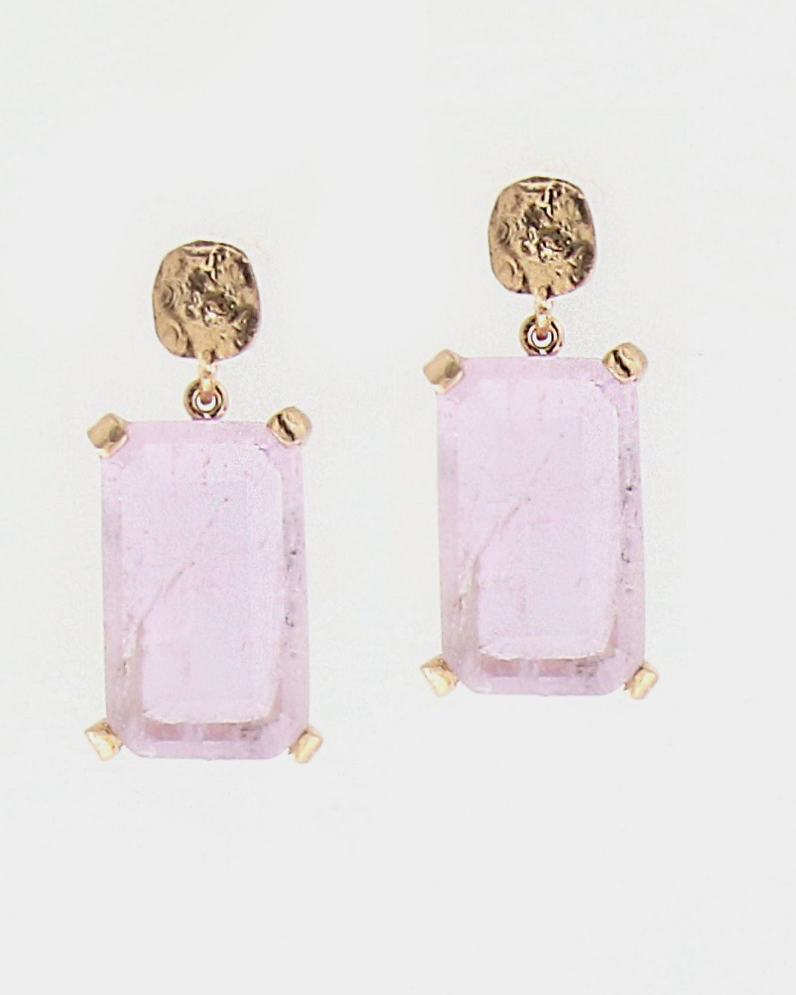 Pendientes plata y cristal Glicina