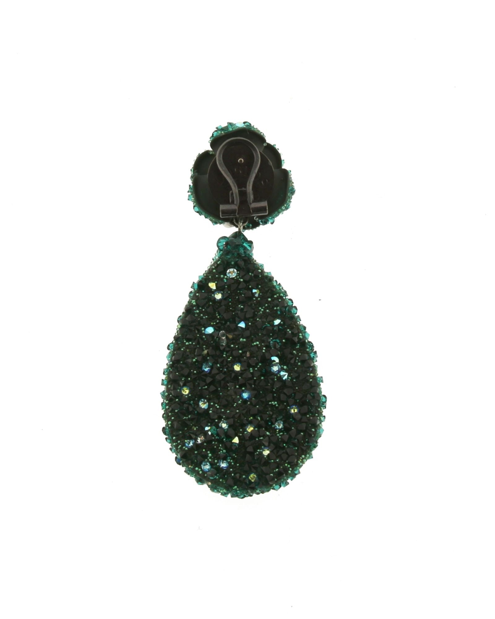 Pendientes Flora verde swarovski