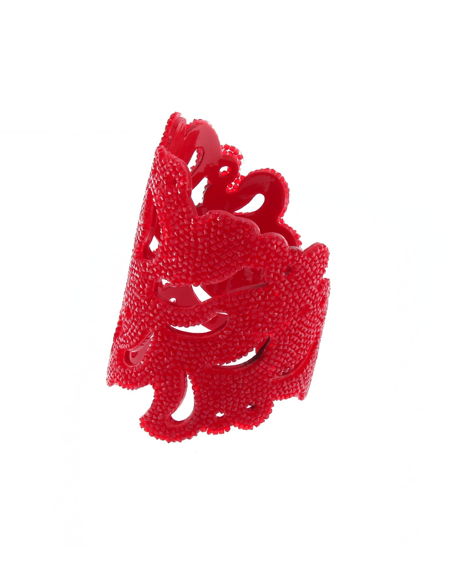 Brazalete ornamental swarovski rojo