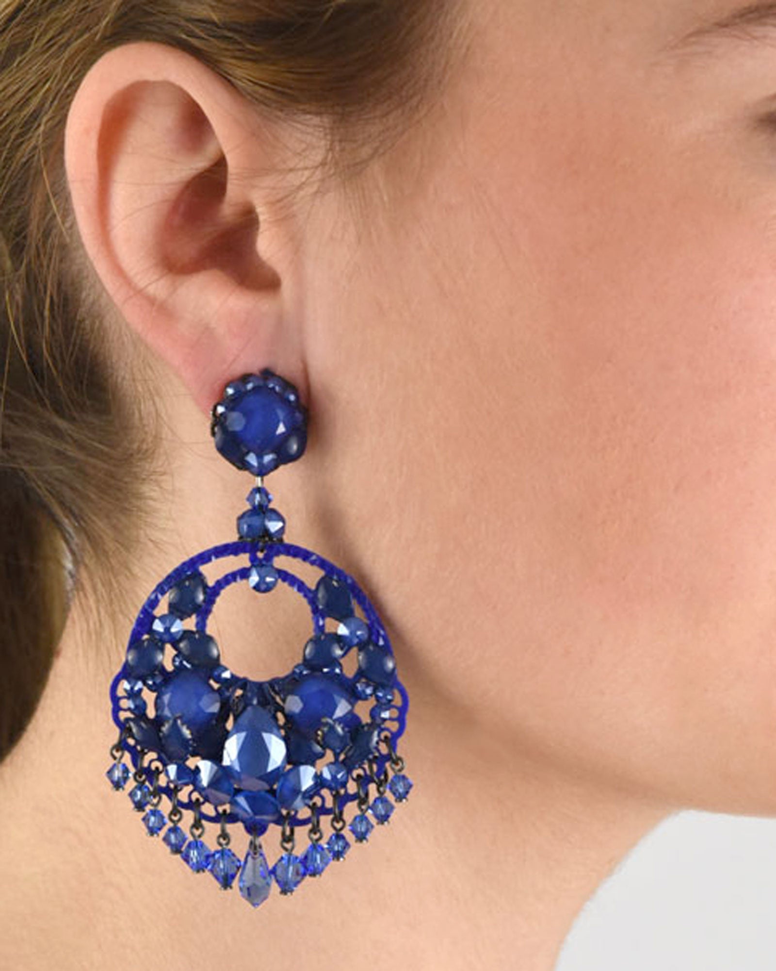 Klein blue lacquer pendant 