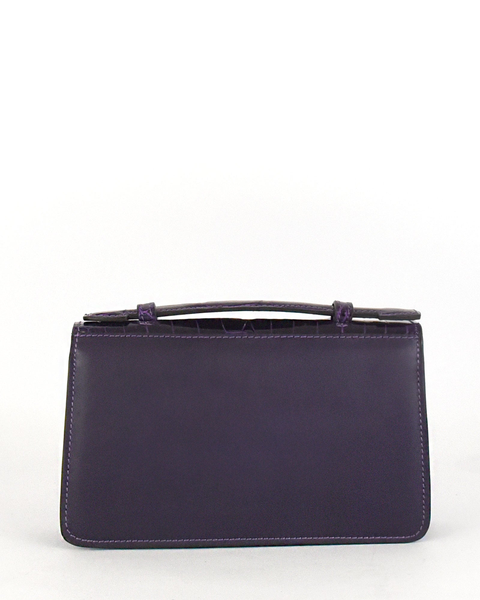 Bandolera Divina viola piel coco