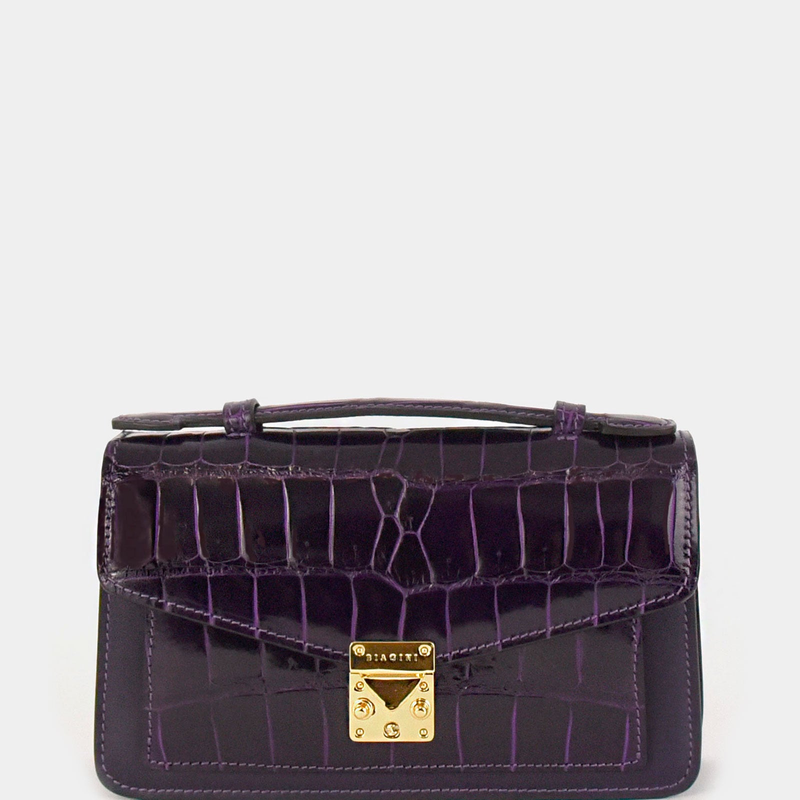 Bandolera Divina viola piel coco