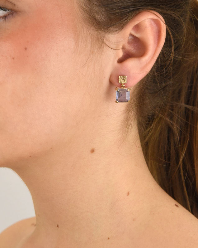 Pendientes plata y cristal Veri peri