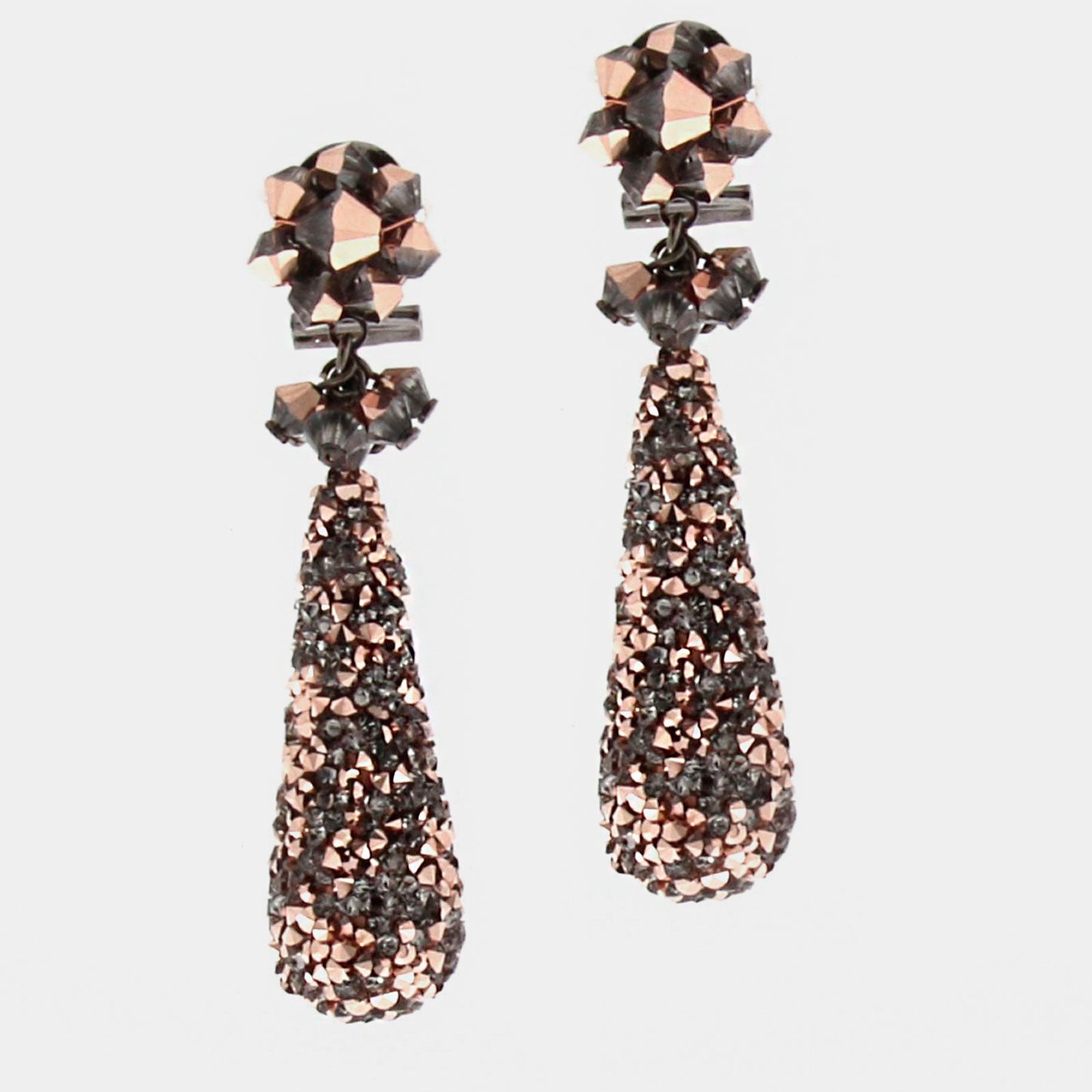 Pendientes lágrima swarovski Rosé