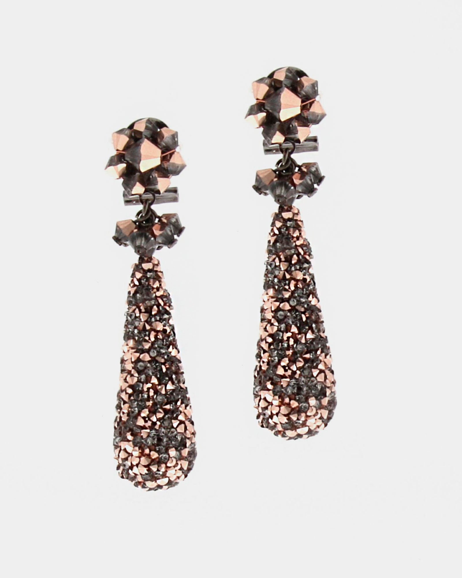 Pendientes lágrima swarovski Rosé