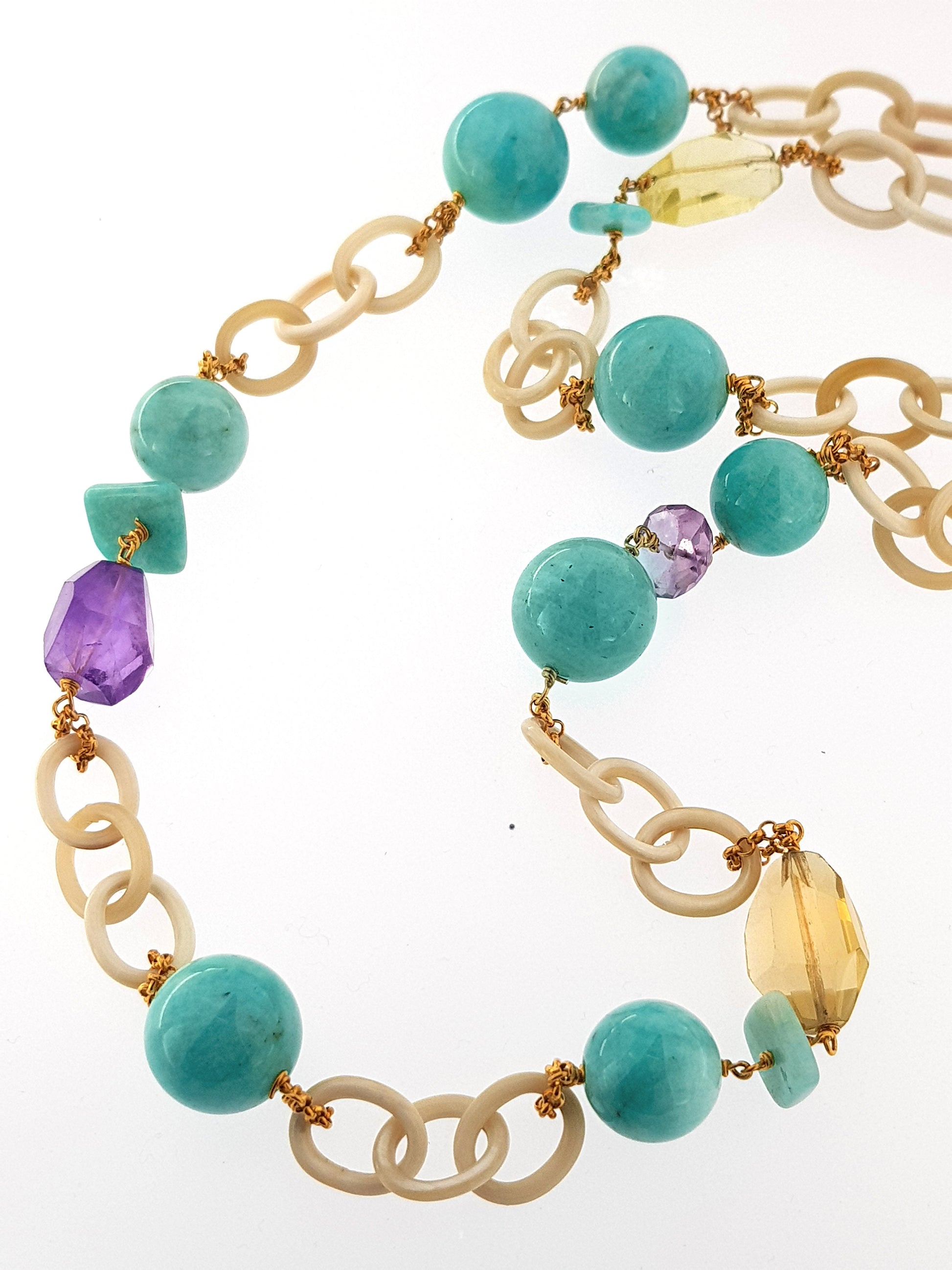 Collar Mare azul turquesa