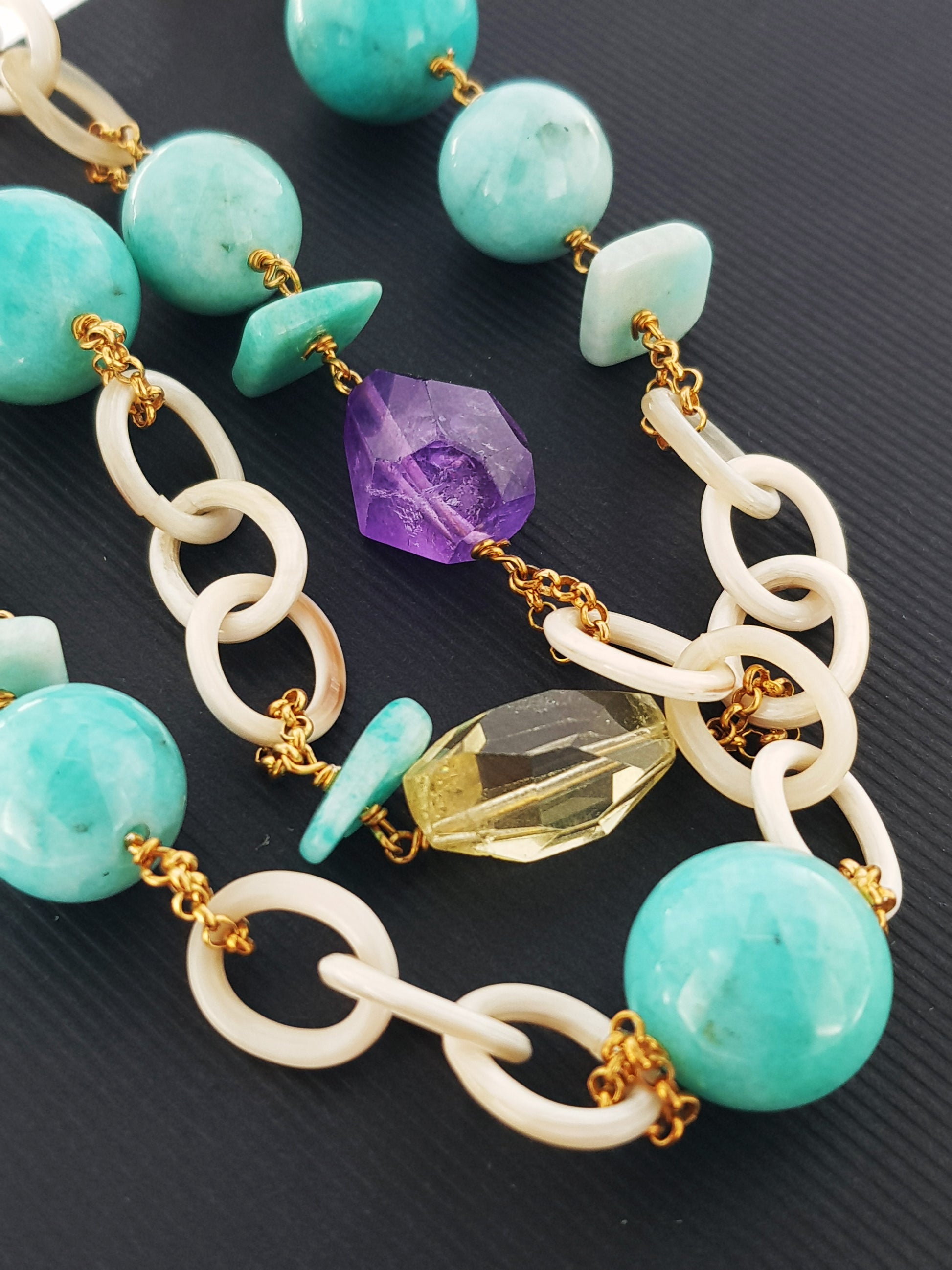 Collar Mare azul turquesa