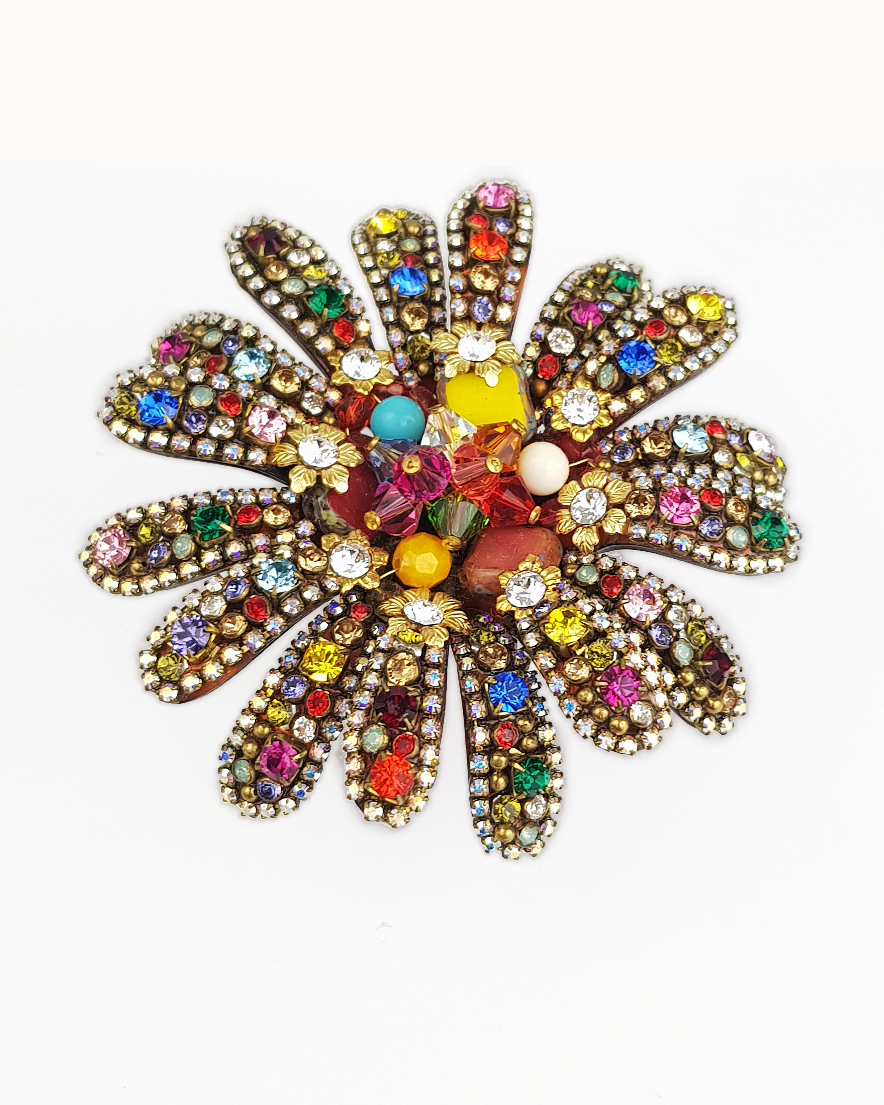 Swarovski Dublos multicolored brooch 