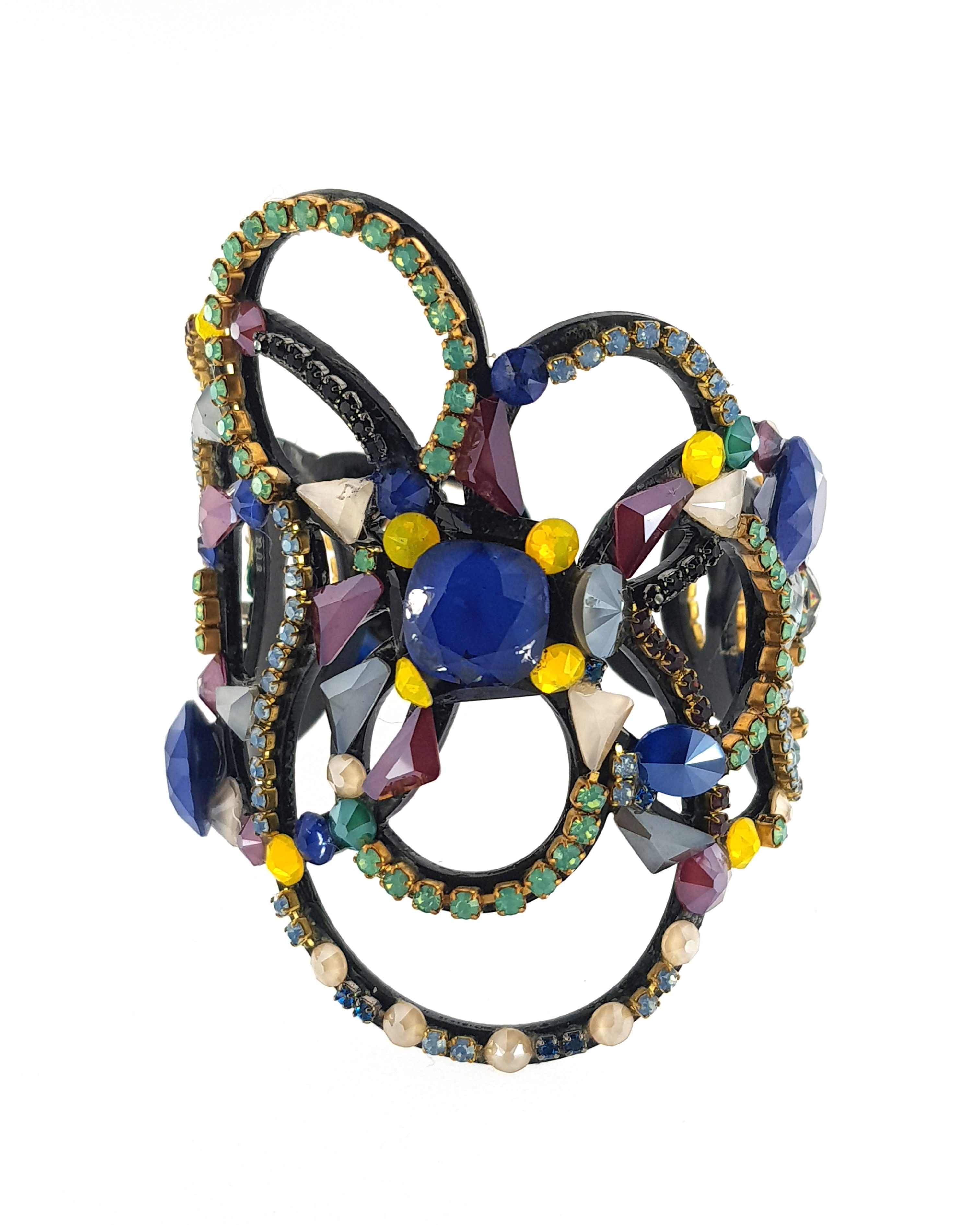 Brazalete cristales tallados