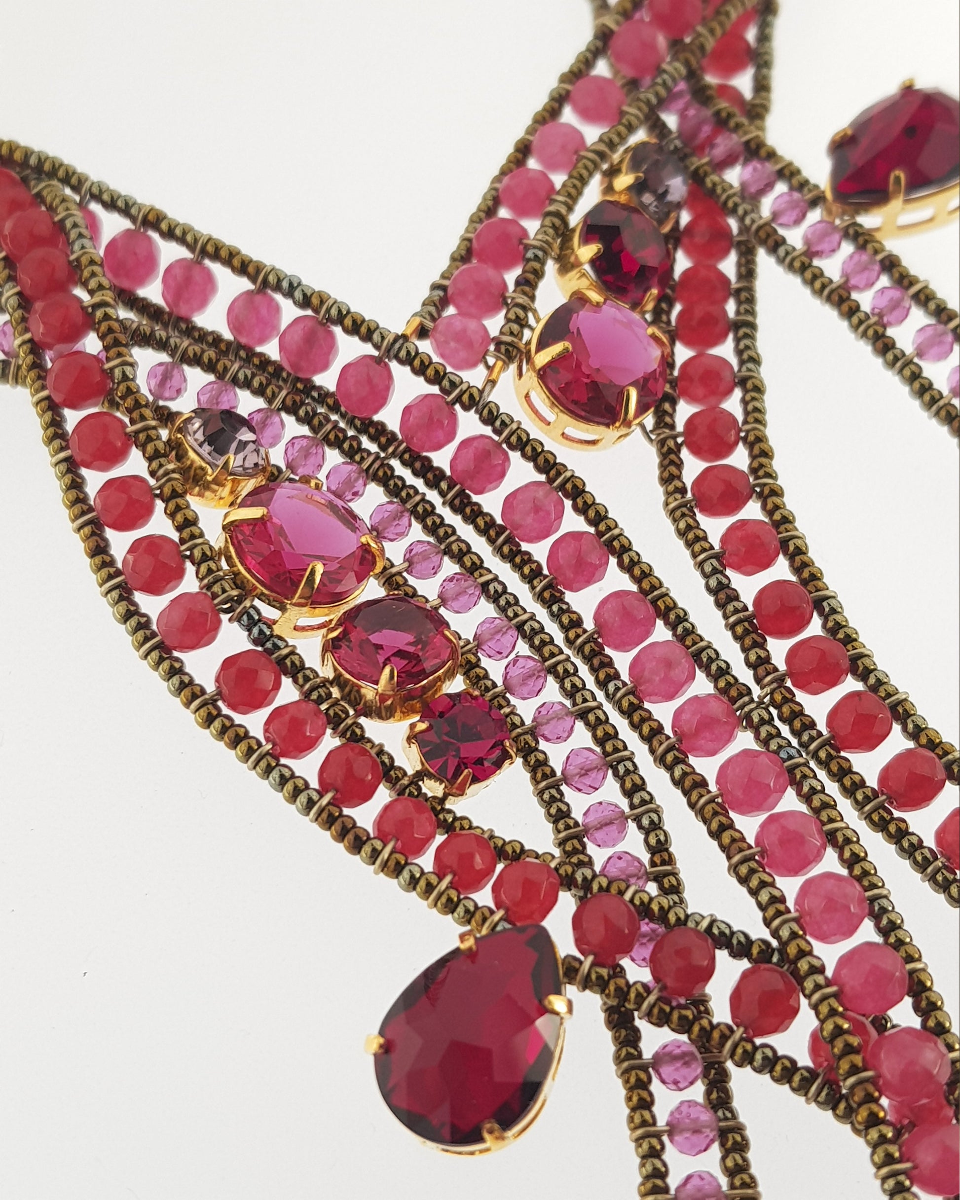 Collar entrelazado Energía Vital cristales